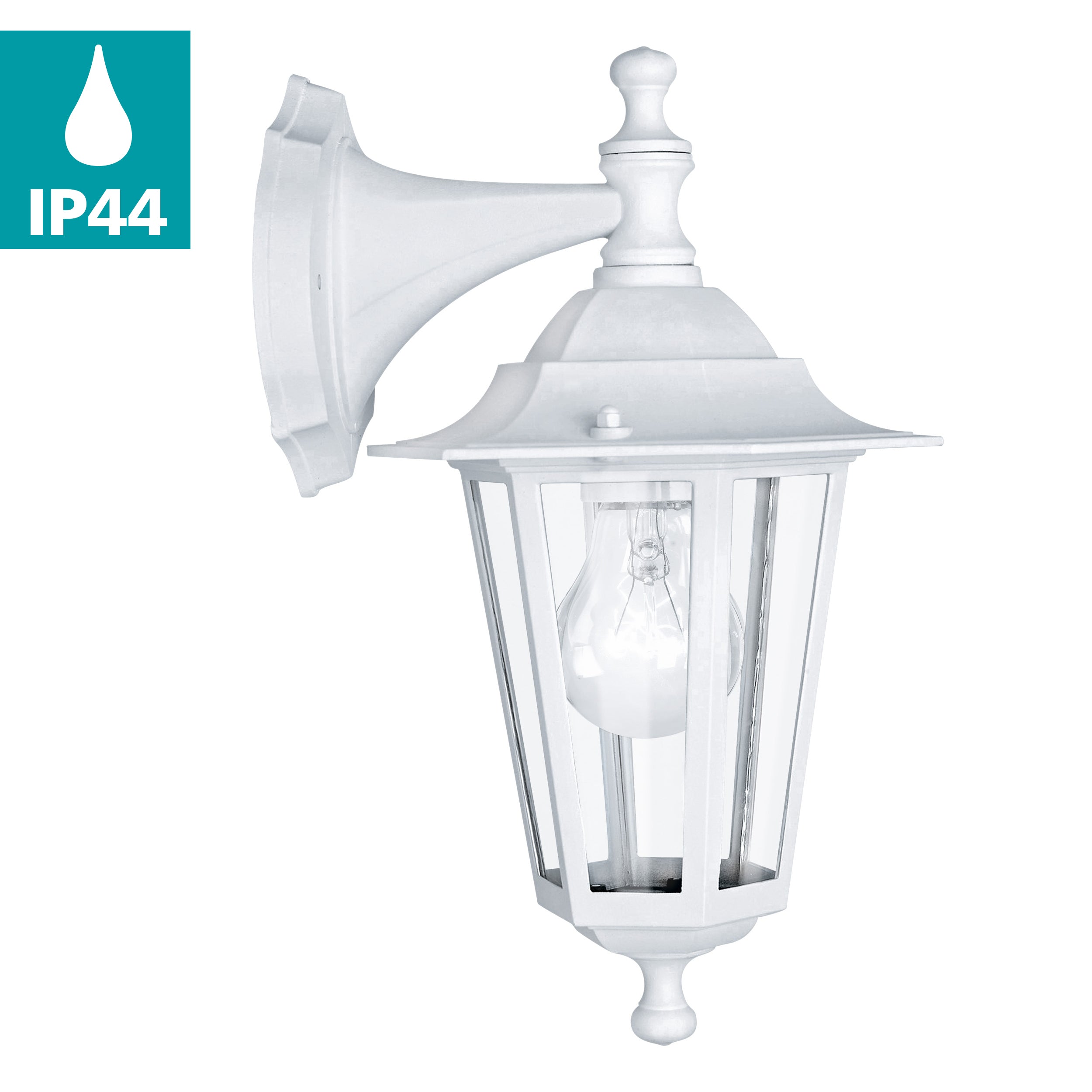 eglo laterna 5 white hanging lantern outdoor wall light ip44 Kitchen Lighting Close Up