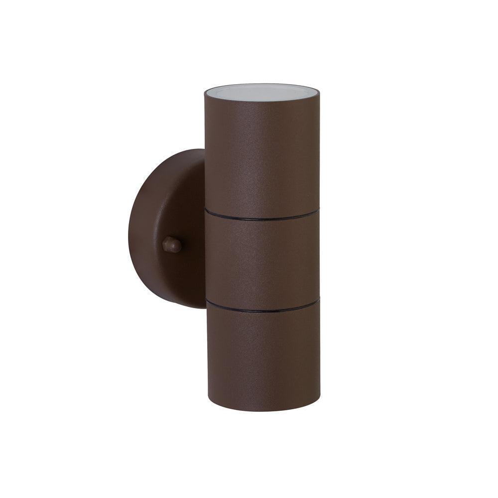 Metro LED Rust Brown Outdoor 2 Light Up/Down Wall Light-warehouse-clearance-020426