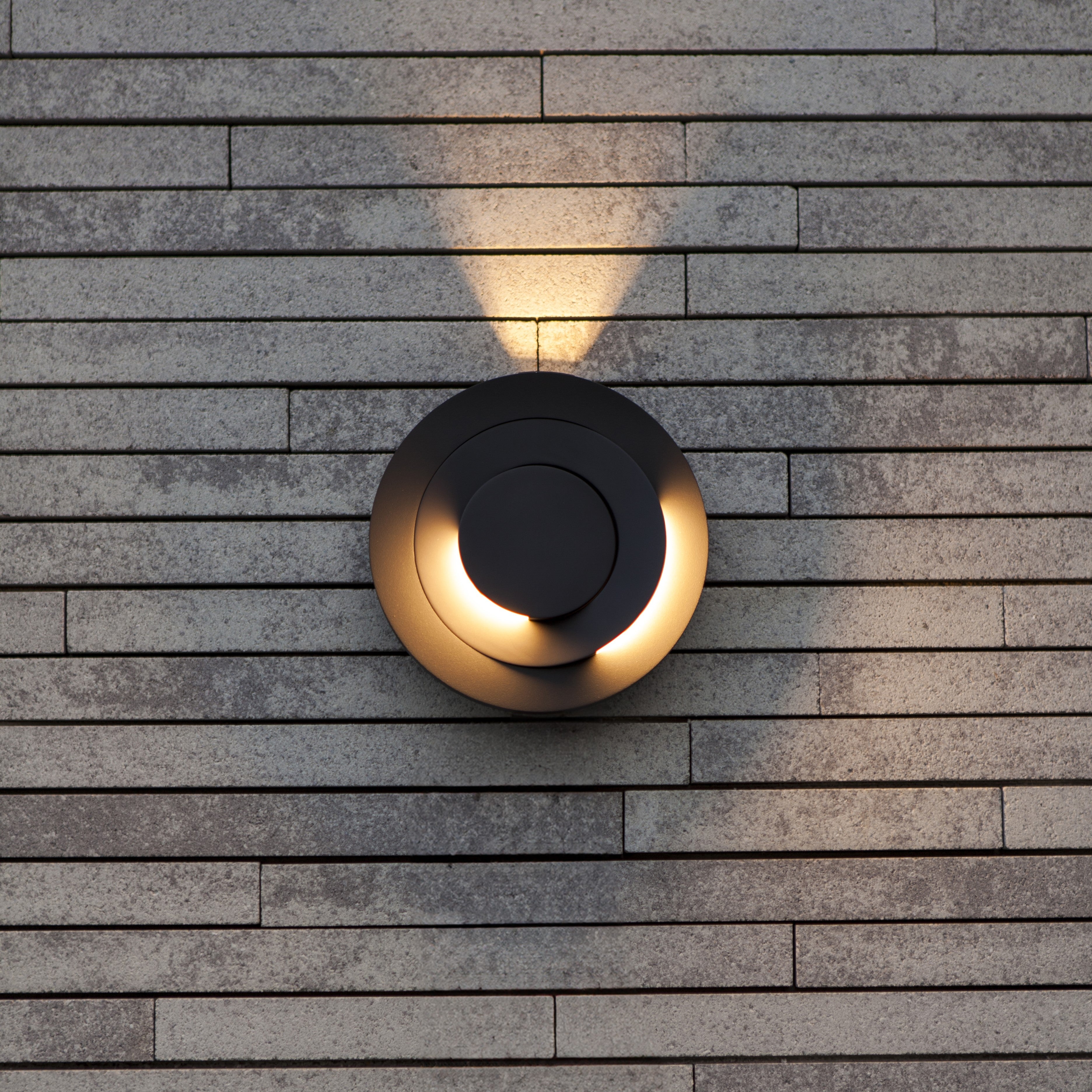 Lutec Moov Outdoor Wall Light - Dark Grey