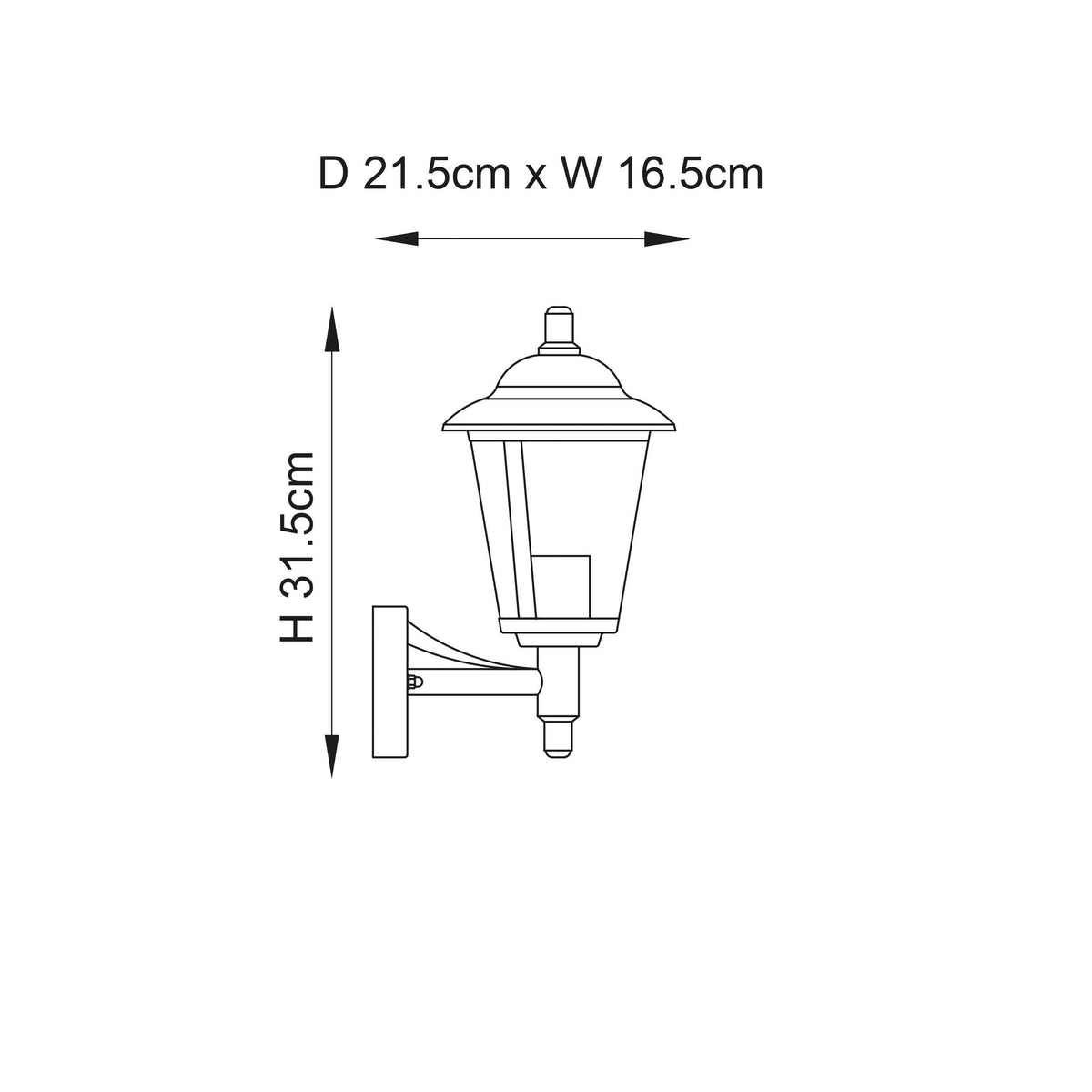 Endon Klien Polished Stainless Steel Finish Outdoor Wall Light YG-861-SS