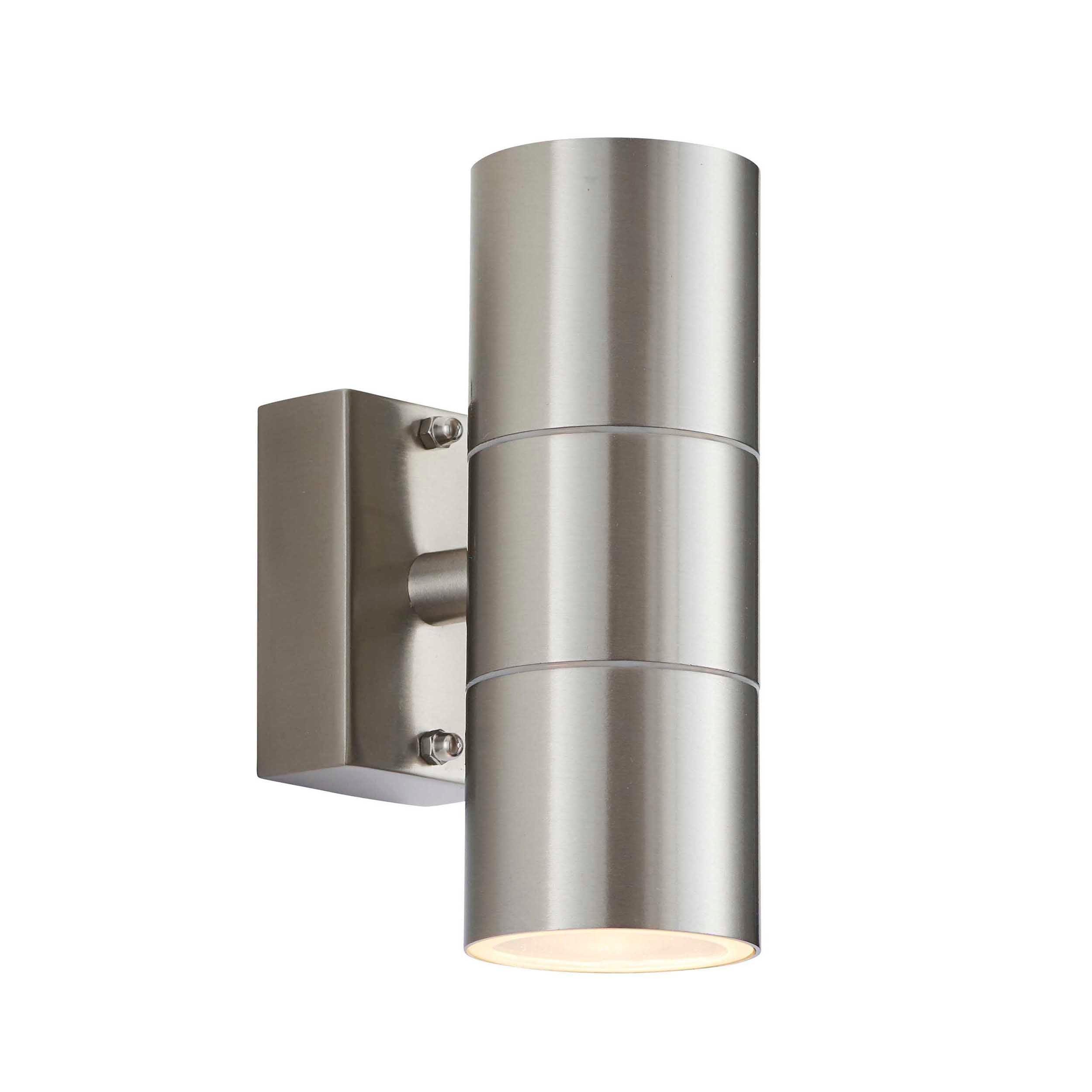 Endon Canon Stainless Steel Outdoor Up & Down Wall Light