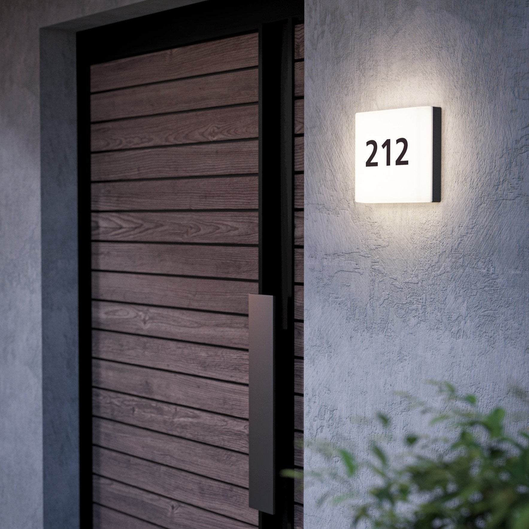 eglo cornale grey outdoor house number wall light ip44