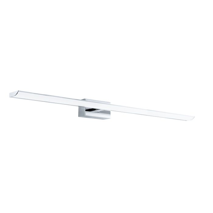 eglo connect tabiano z ip44 led smart chrome bathroom wall light 90cm