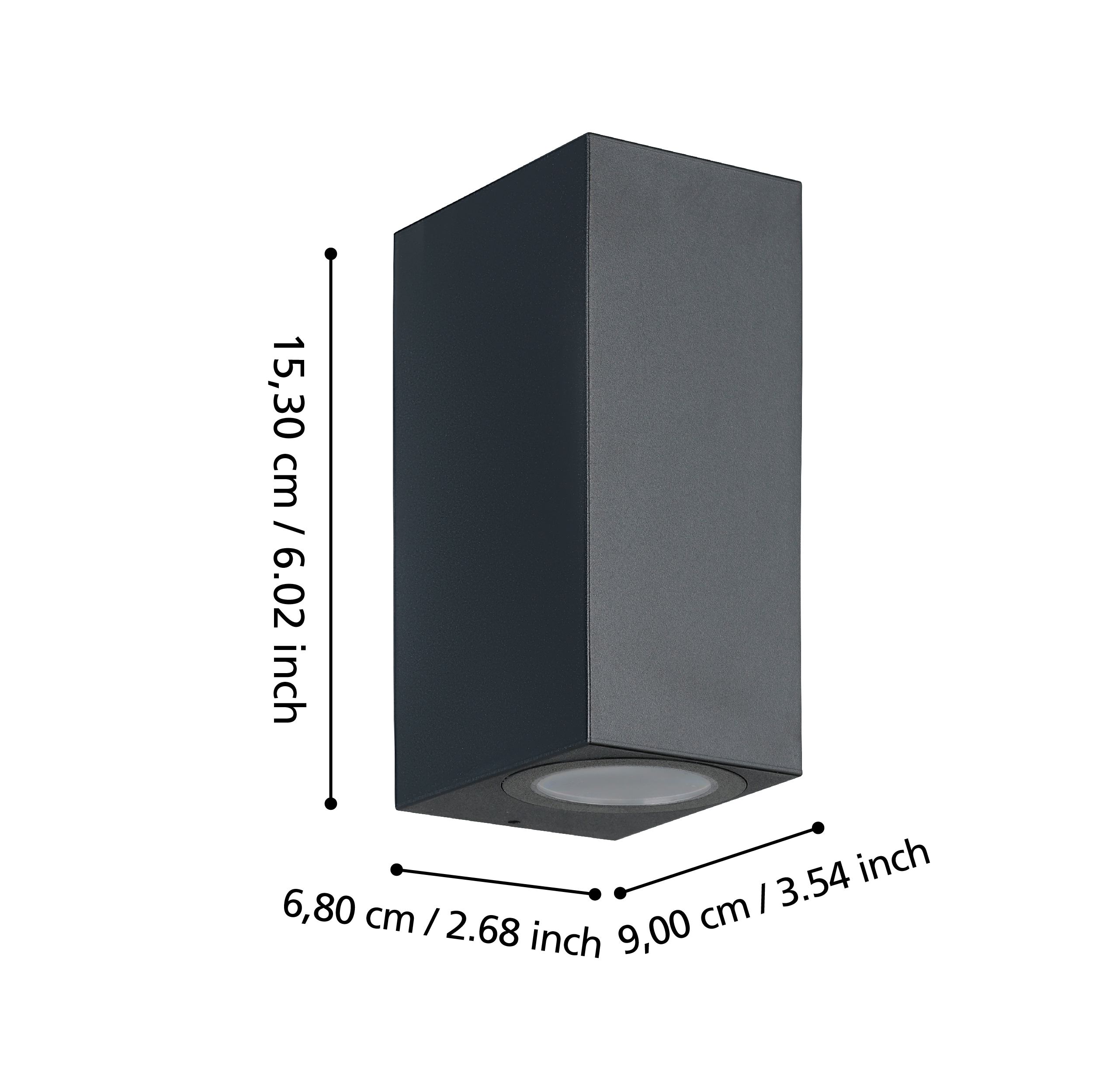 eglo jabaga black outdoor wall light ip44 kitchen lighting 