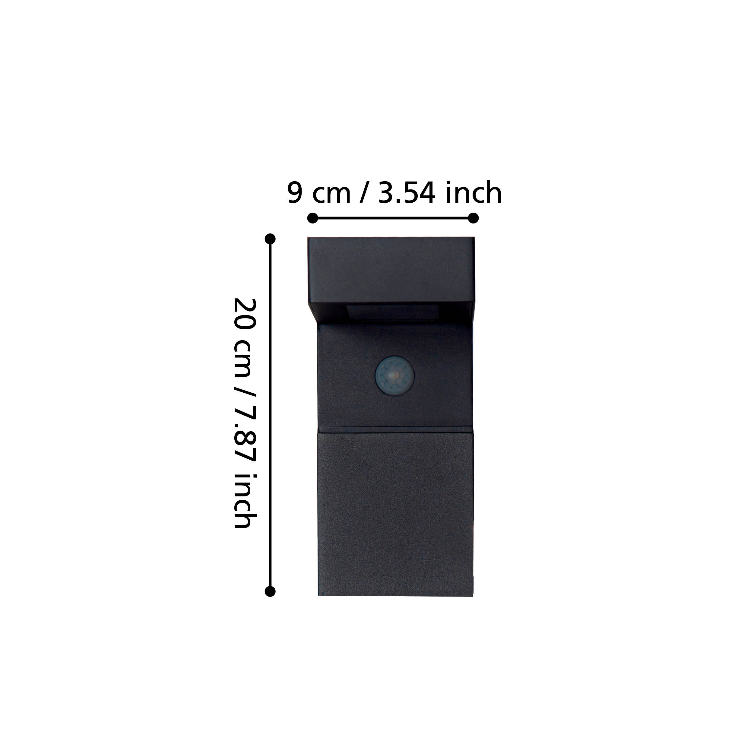 eglo baracconi black solar wall light ip44 kitchen lighting 