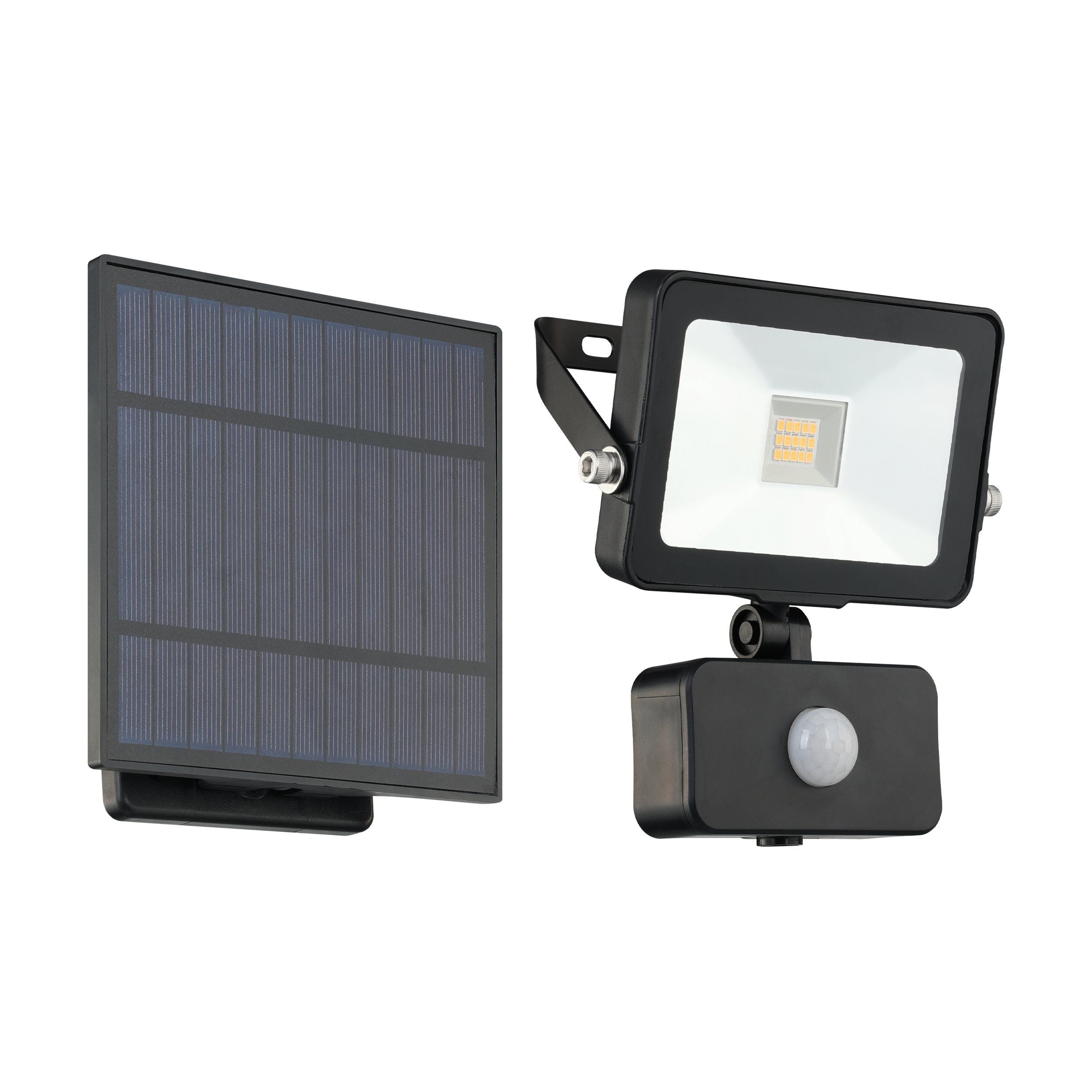 Eglo Villagrappa IP44 Black Solar PIR Ground Spike Flood Light