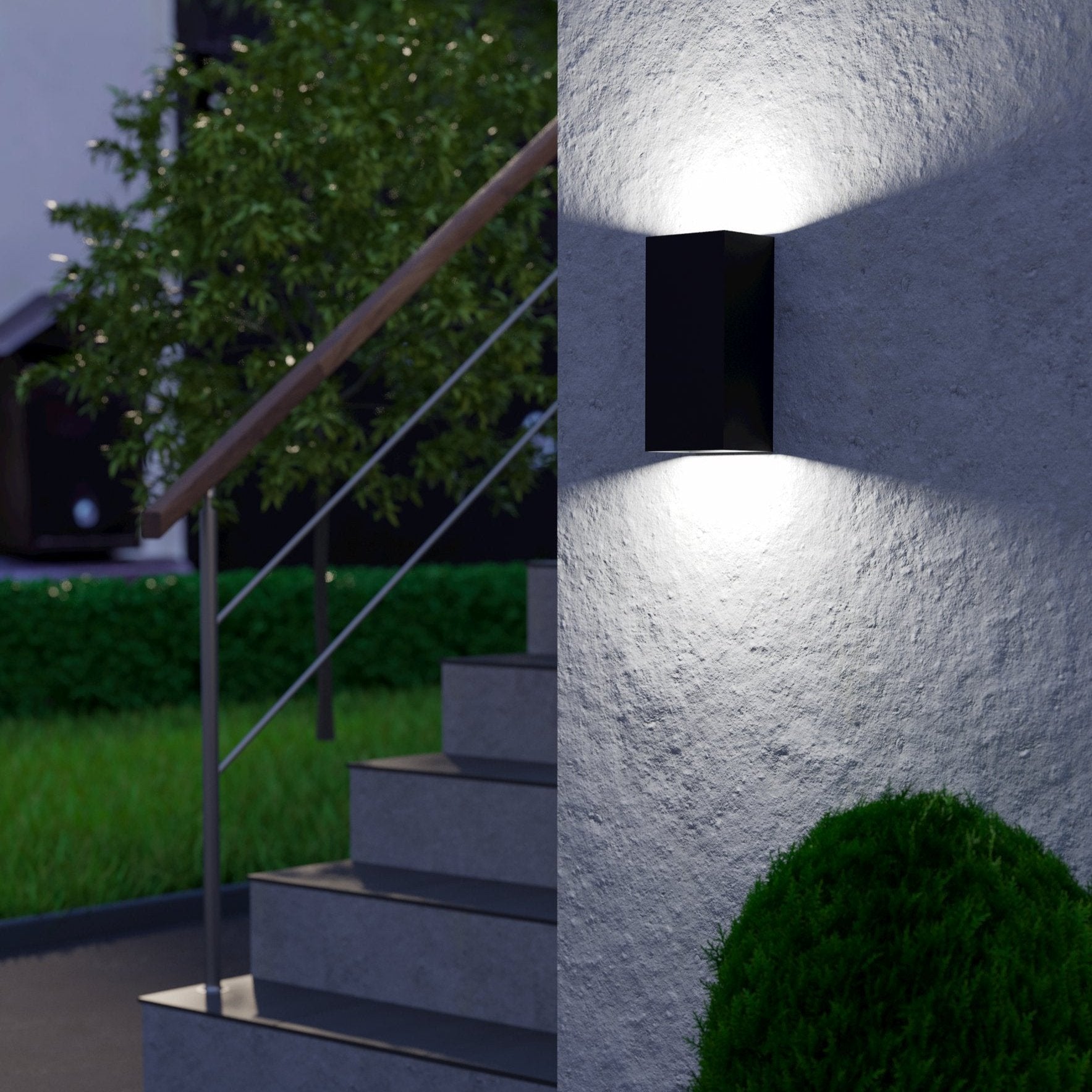 eglo eremitana black metal outdoor wall light ip55