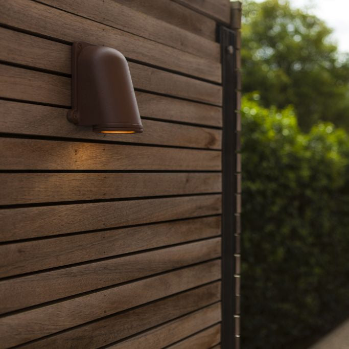 Lutec Ancor Outdoor Wall Light – Matt Rust
