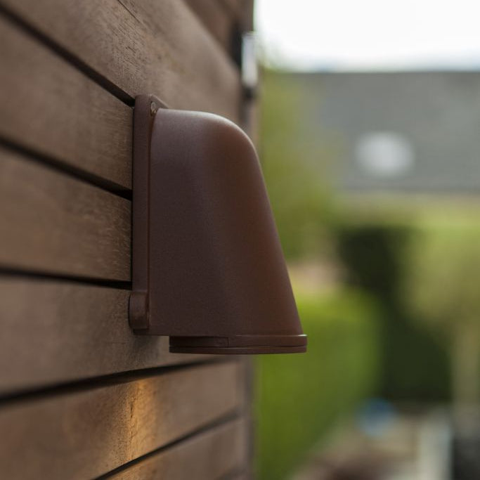 Lutec Ancor Outdoor Wall Light – Matt Rust