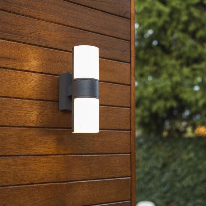 Lutec Cyra Adjustable LED Wall Light - Dark Grey-WAREHOUSE-40-200326