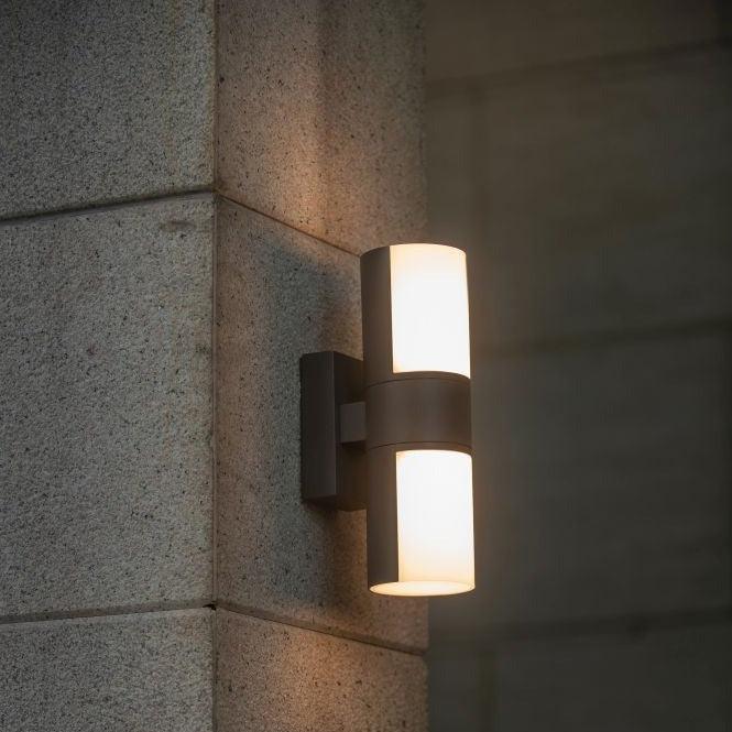 Lutec Cyra Adjustable LED Wall Light - Dark Grey-WAREHOUSE-40-200326