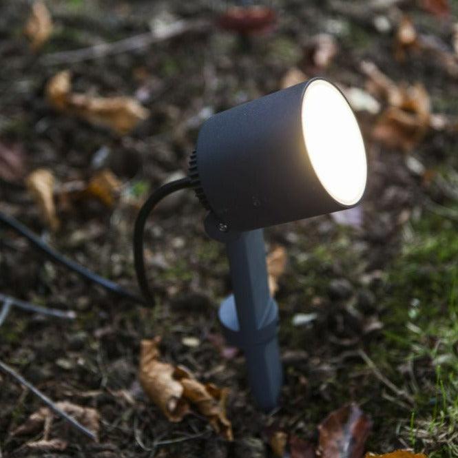 Lutec Explorer Outdoor LED Spot Light In Dark Grey-clearance