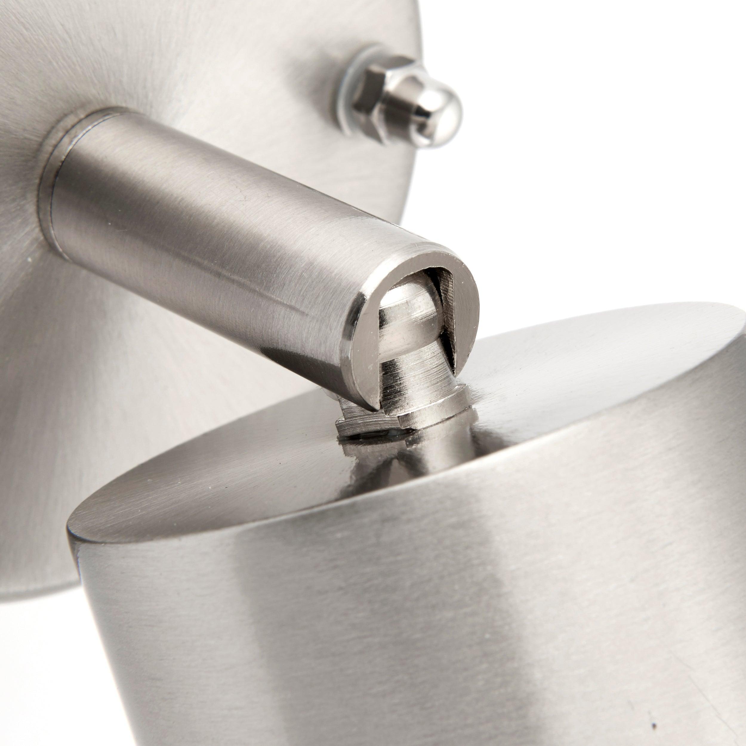 palin steel led outdoor spot wall light ip44 7w saxby lighting, close up LED Lamp Image 33