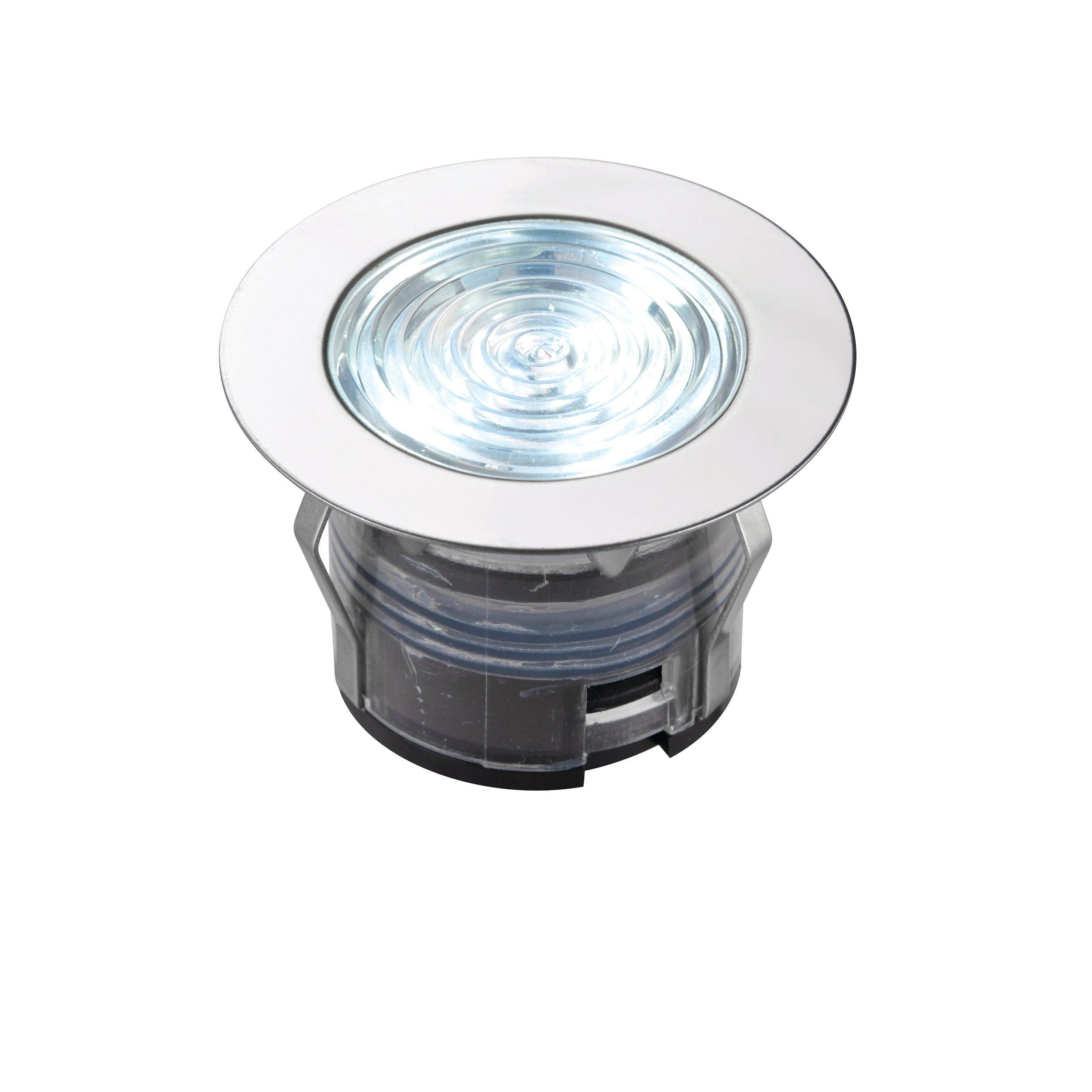 ikonpro cct 6500k blue 45mm decking lighting kit ip67 0 75wby Saxby Lighting, close up image