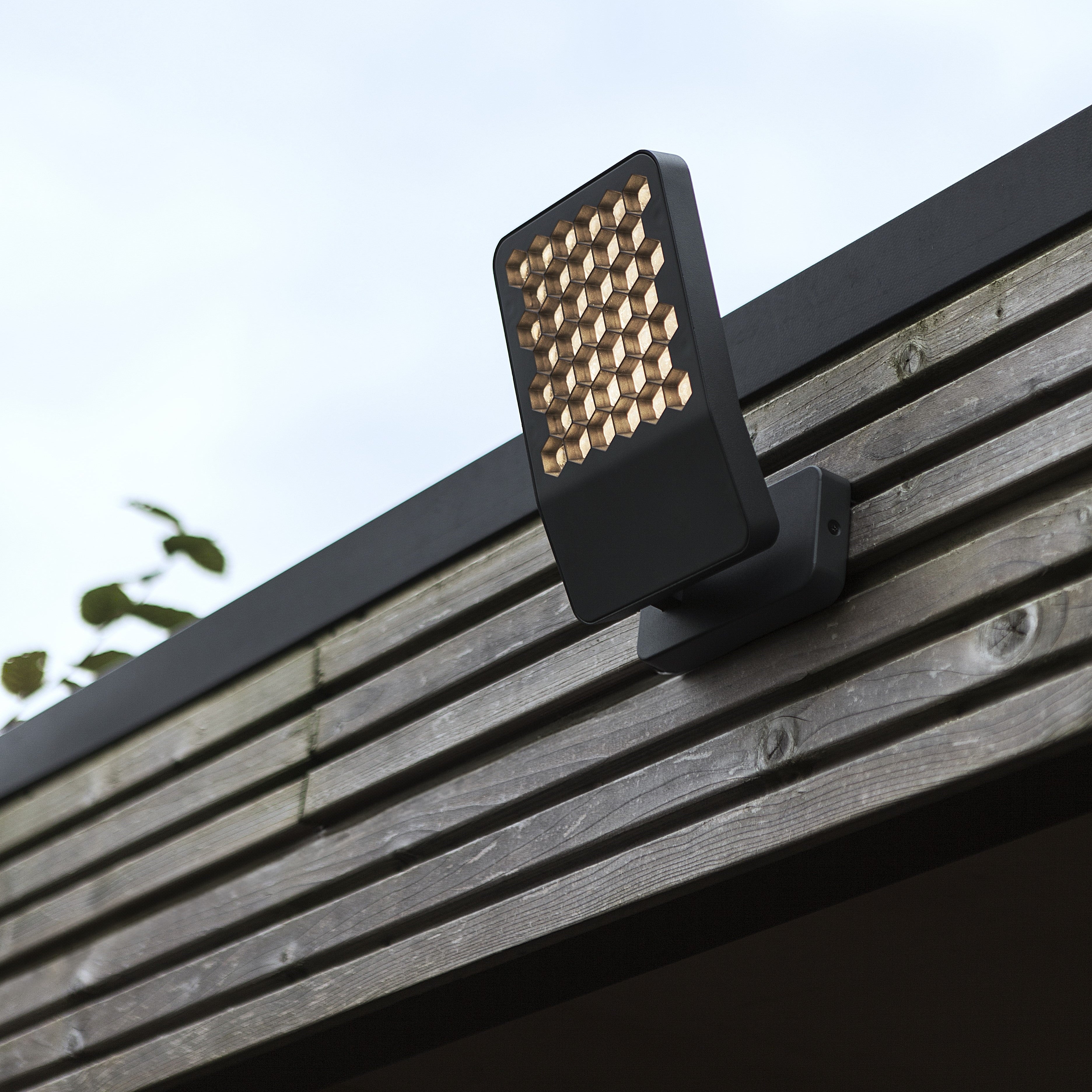 Lutec Atlantis Dark Grey LED Flood Light 13.7W Wall Light - Cool White