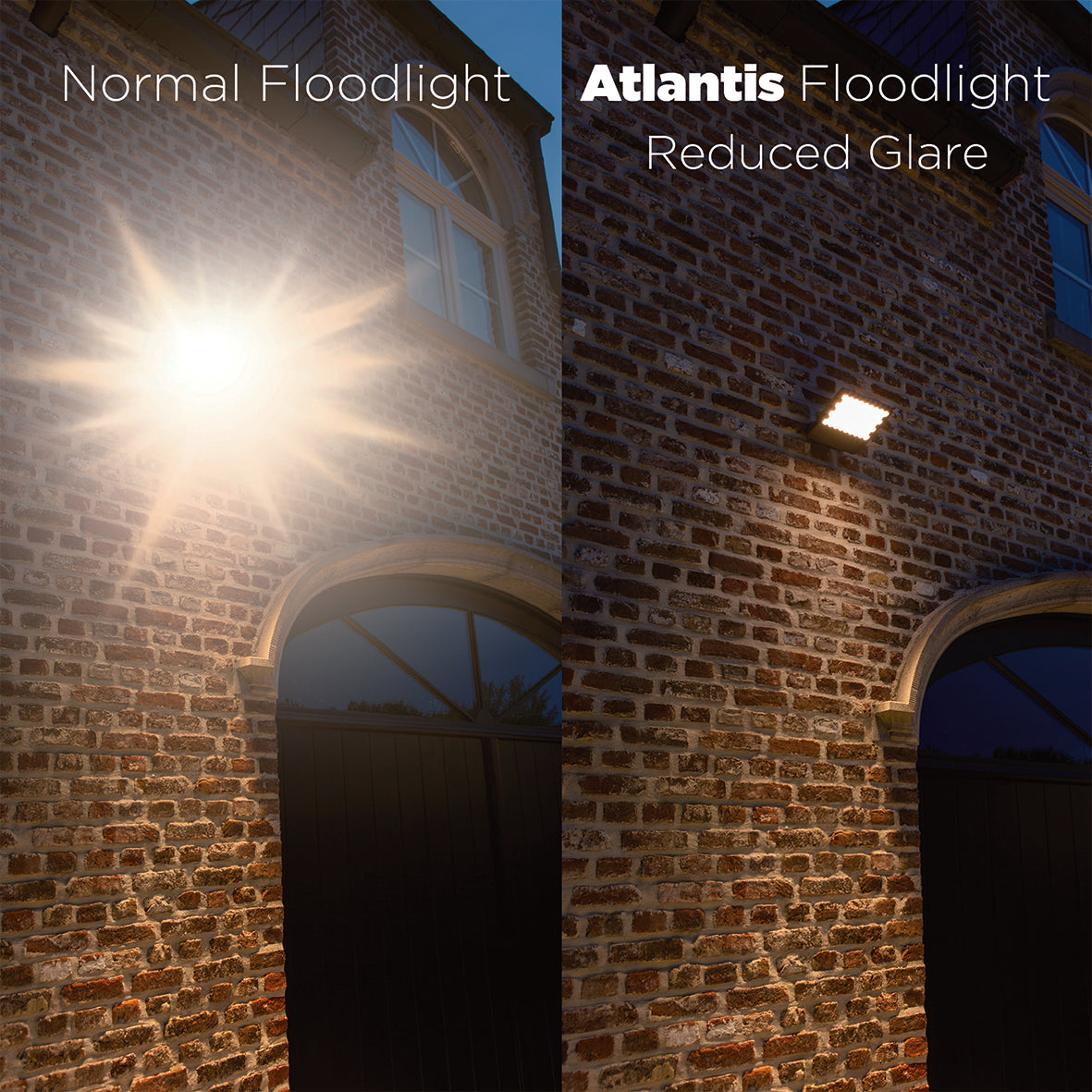 Lutec Atlantis Dark Grey LED Flood Light 14W Cool White - PIR