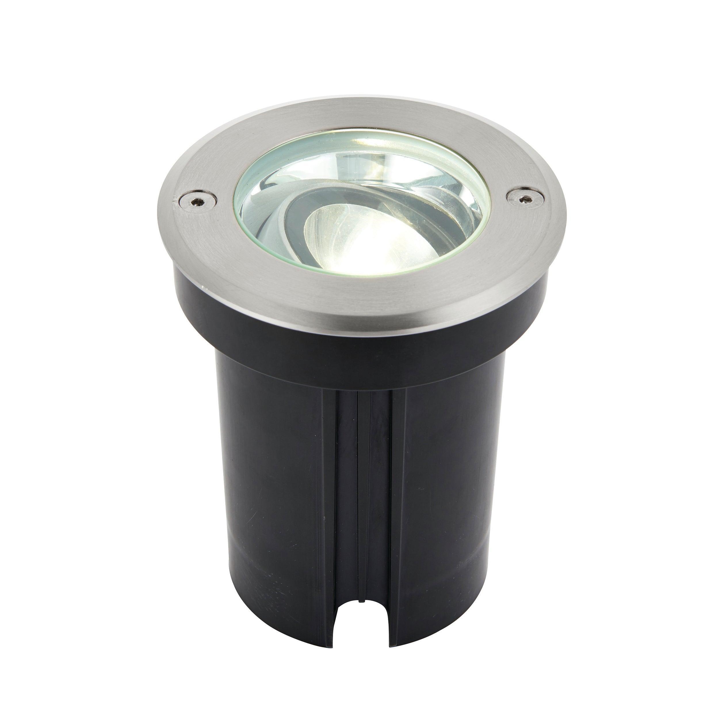 hoxton led stainless steel decking light cool white ip67 6wby saxby lighting