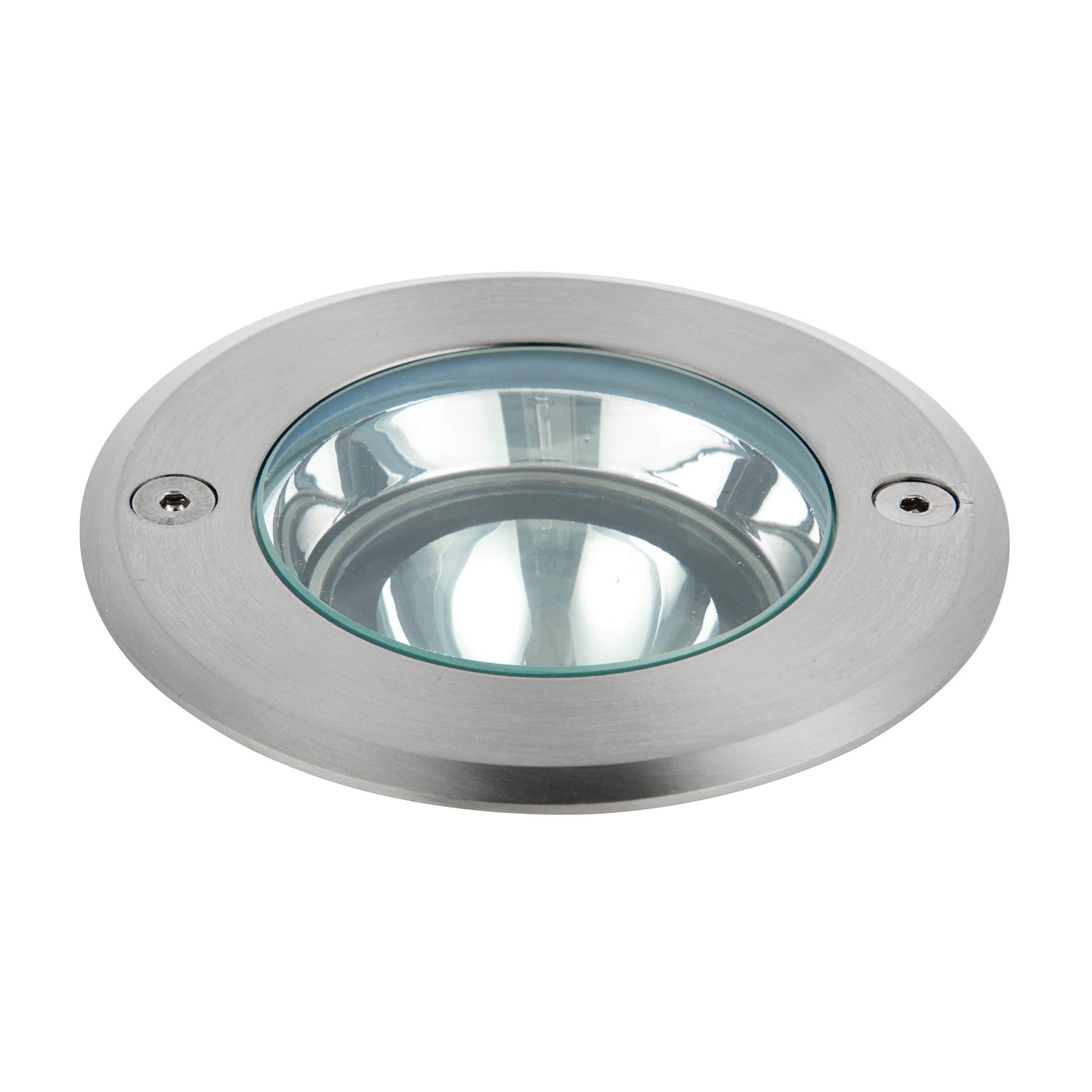 hoxton led stainless steel decking light cool white ip67 6w by saxby lighting, close up image 200