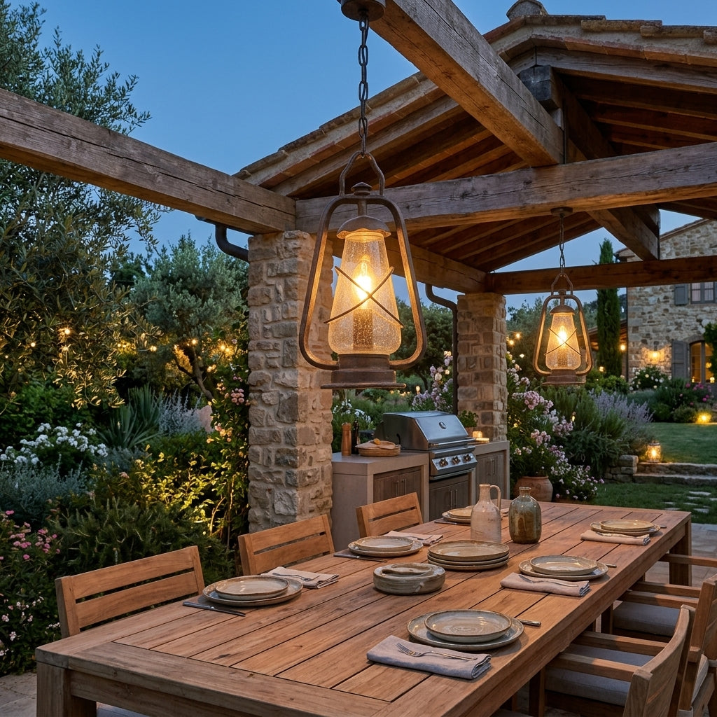 Elstead Miners Pendant Lantern by Elstead Outdoor Lighting