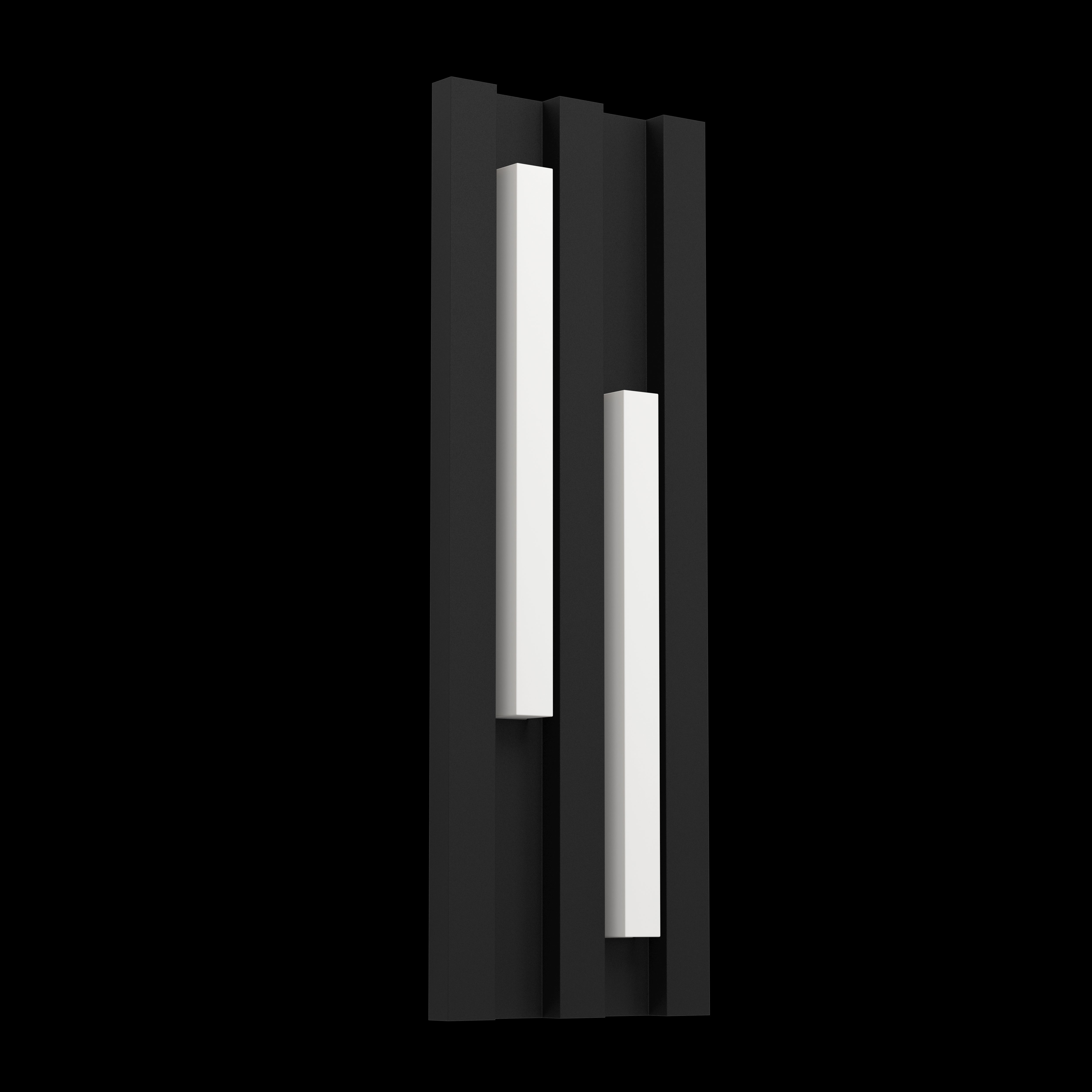 eglo fandina black led ip55 outdoor wall light living room image