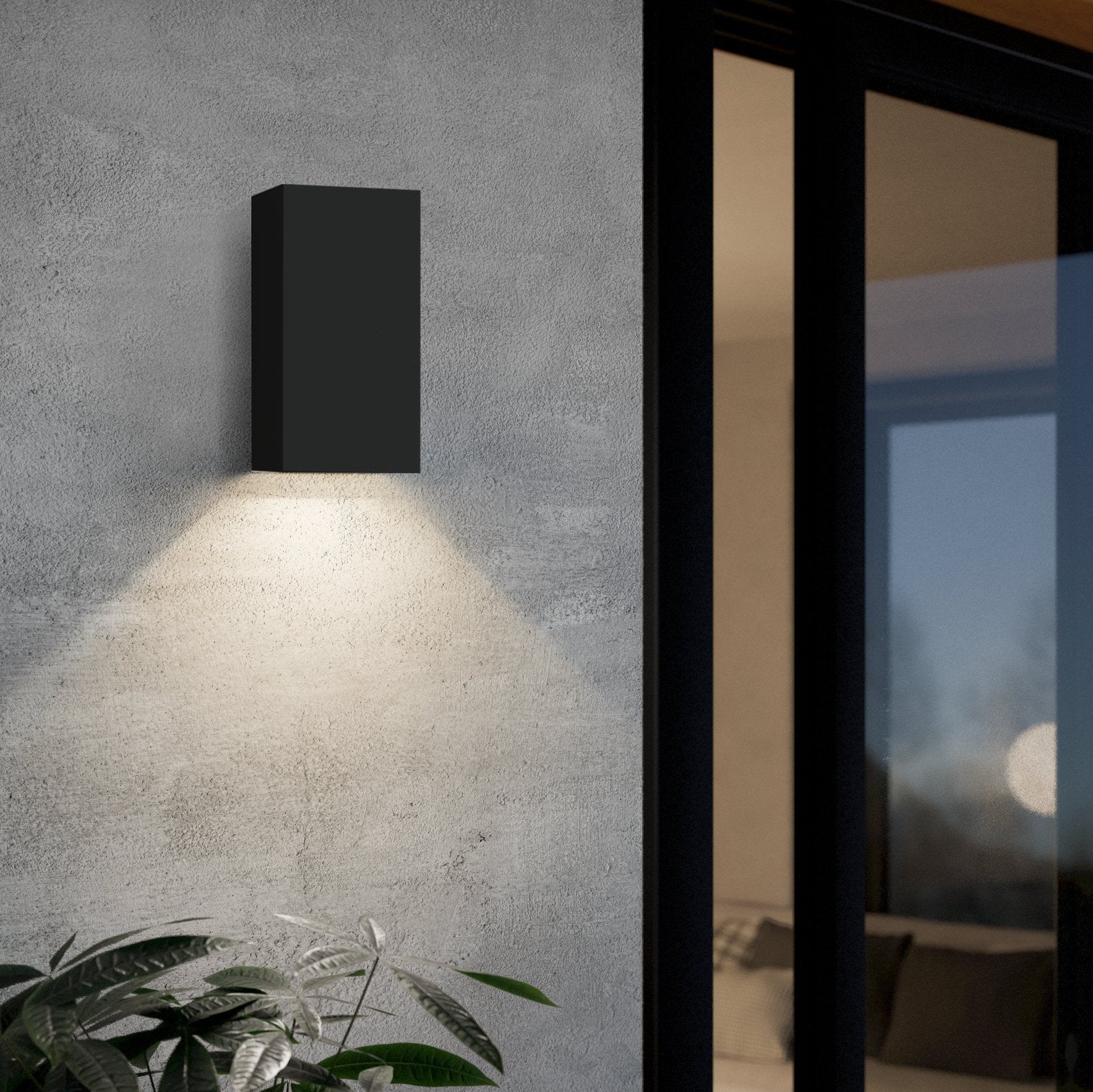 eglo eremitana z smart led black outdoor wall light