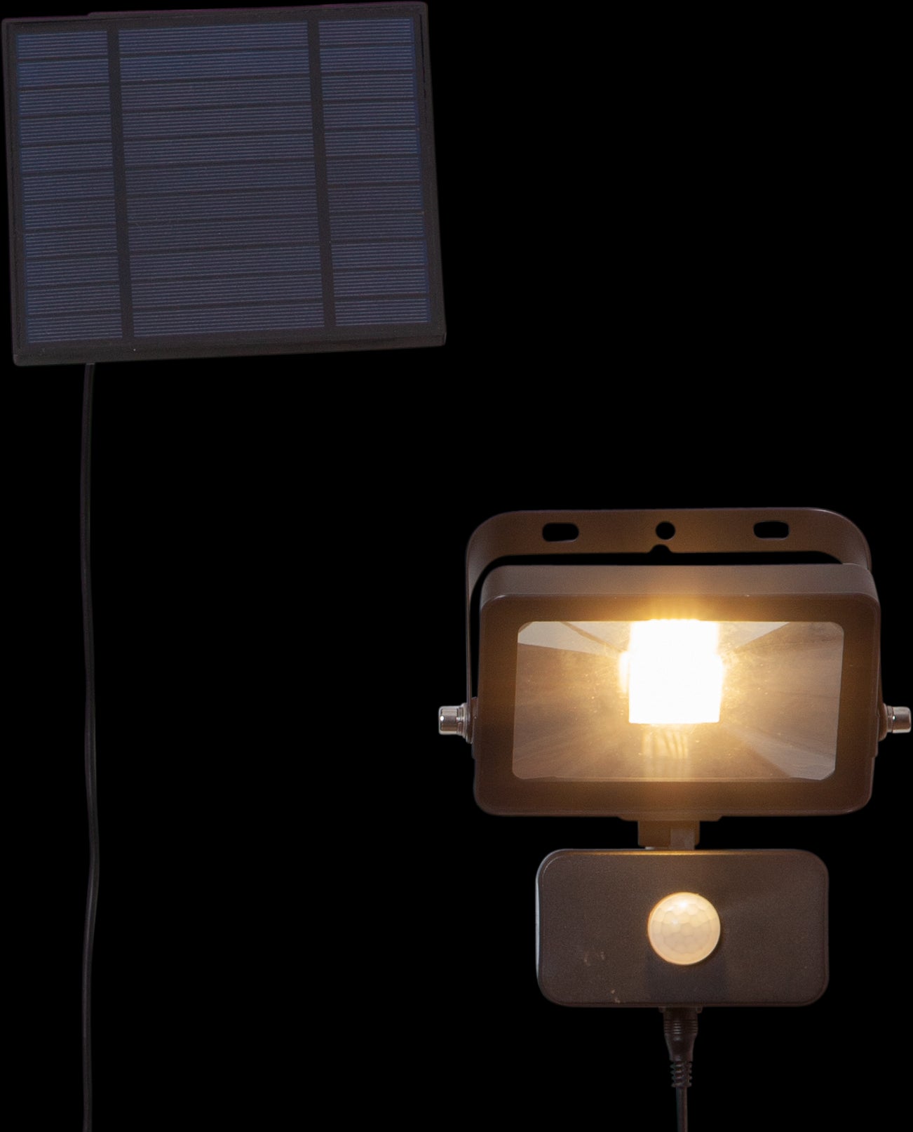 eglo villagrappa ip44 black solar pir ground spike flood light
