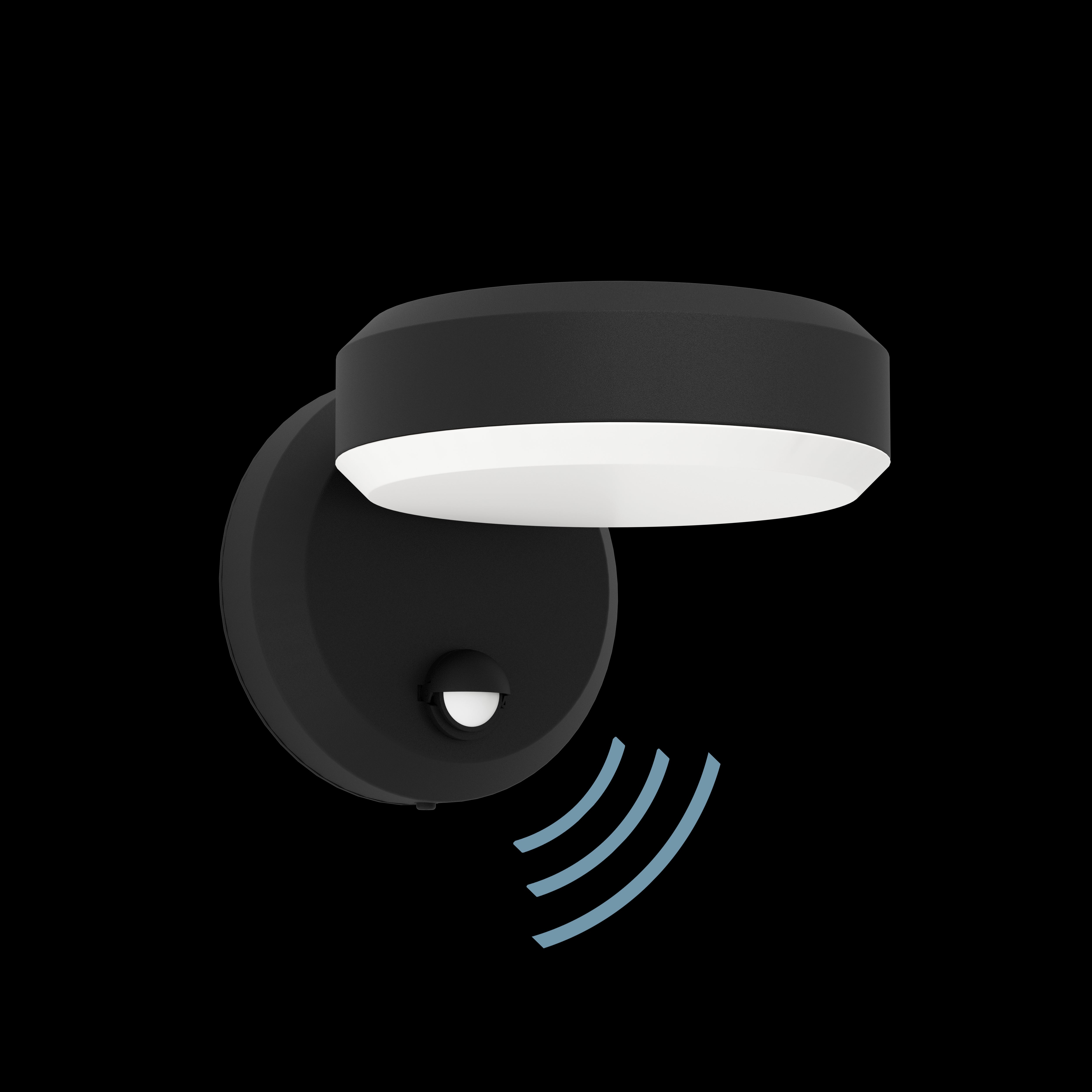 eglo fornaci ip54 black led outdoor wall light pir kitchen lighting 