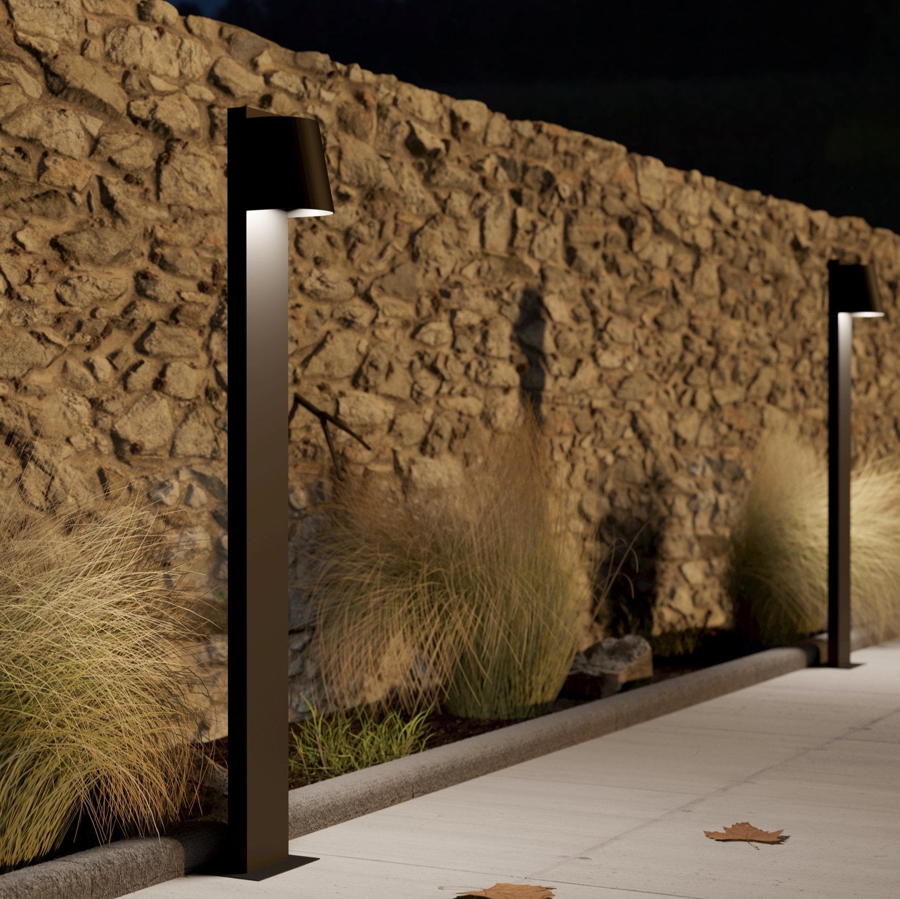 eglo stagnone black ip54 downward light pedestal