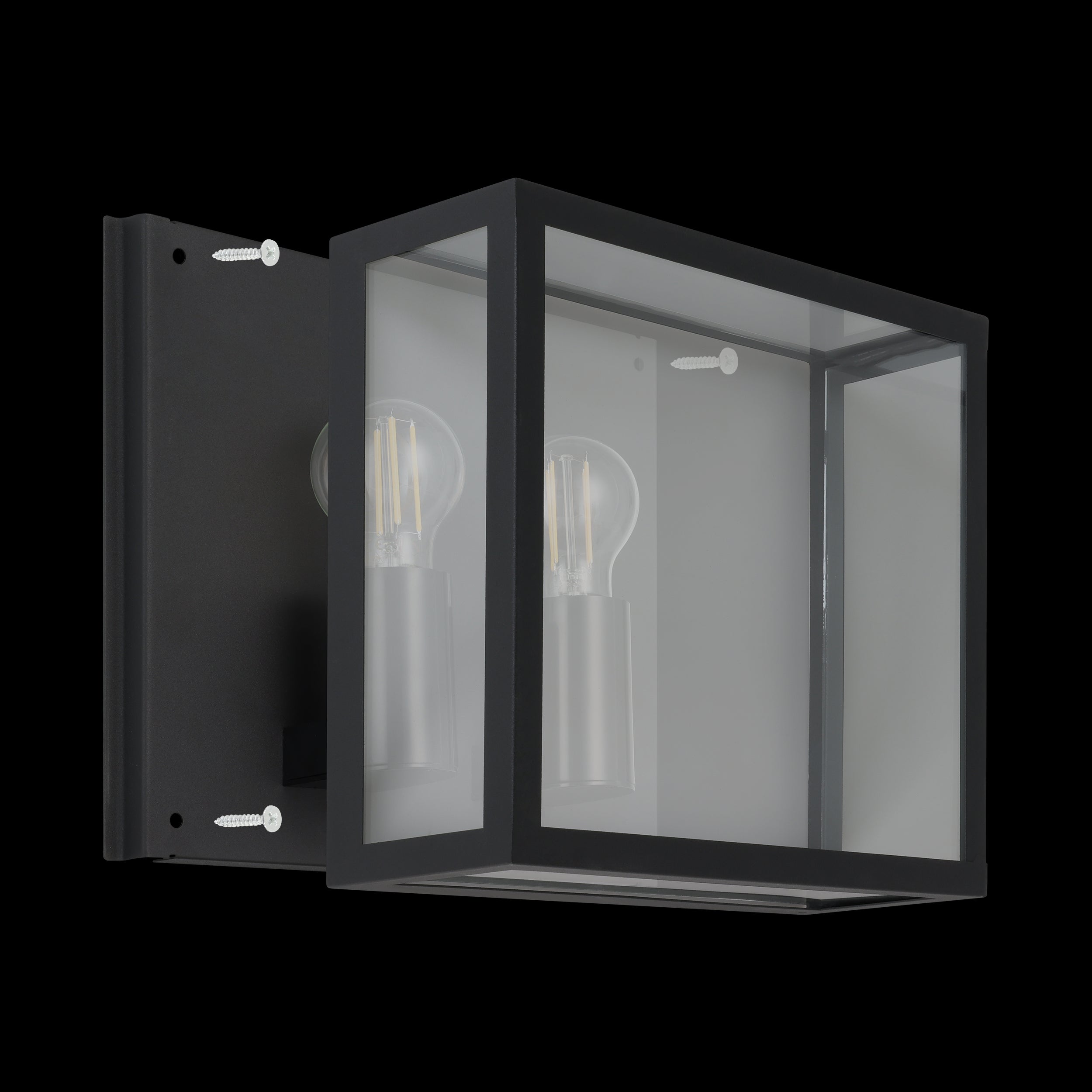eglo alamonte 1 ip44 2 light black outdoor wall light kitchen lighting 