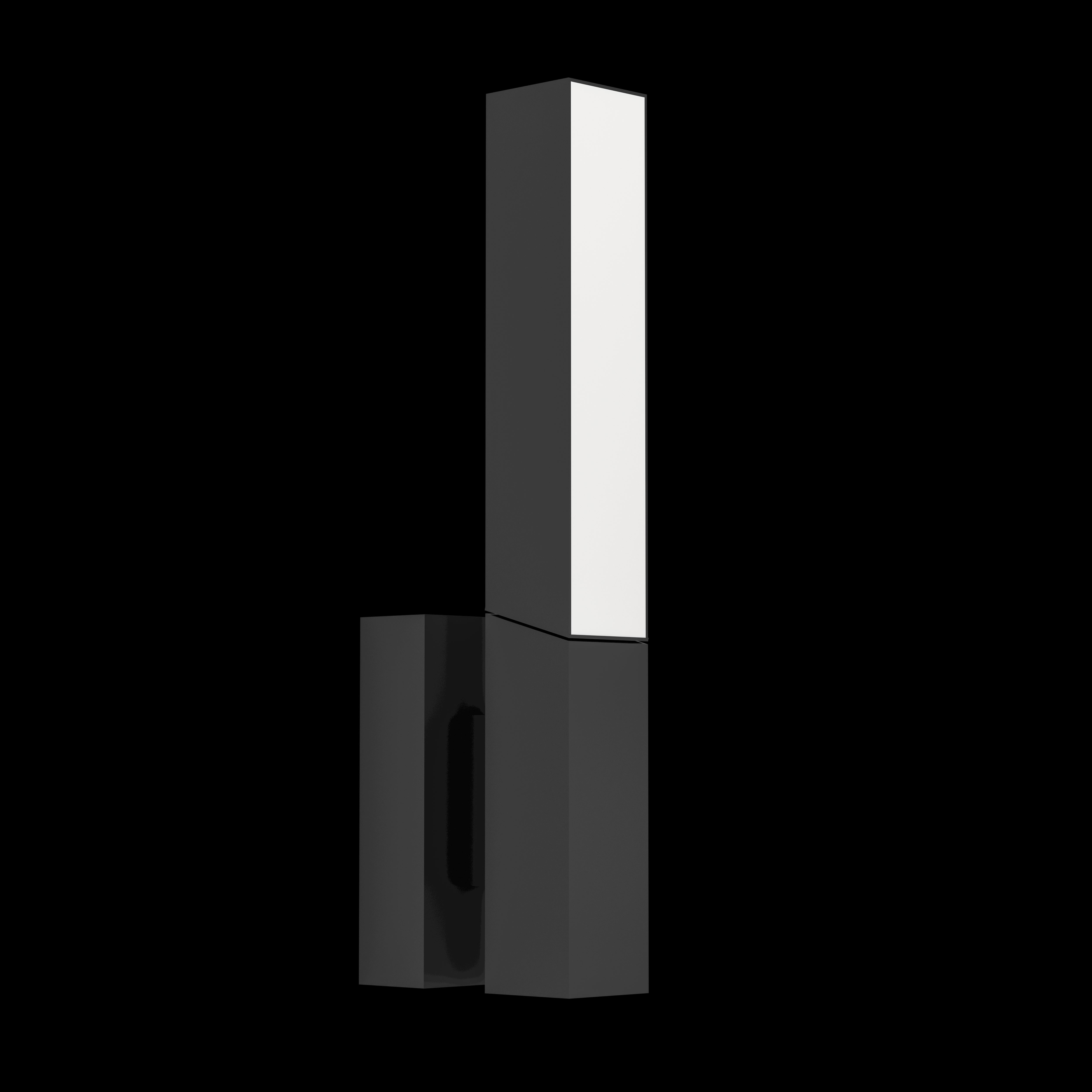 eglo ugento led black ip44 outdoor wall light living room image