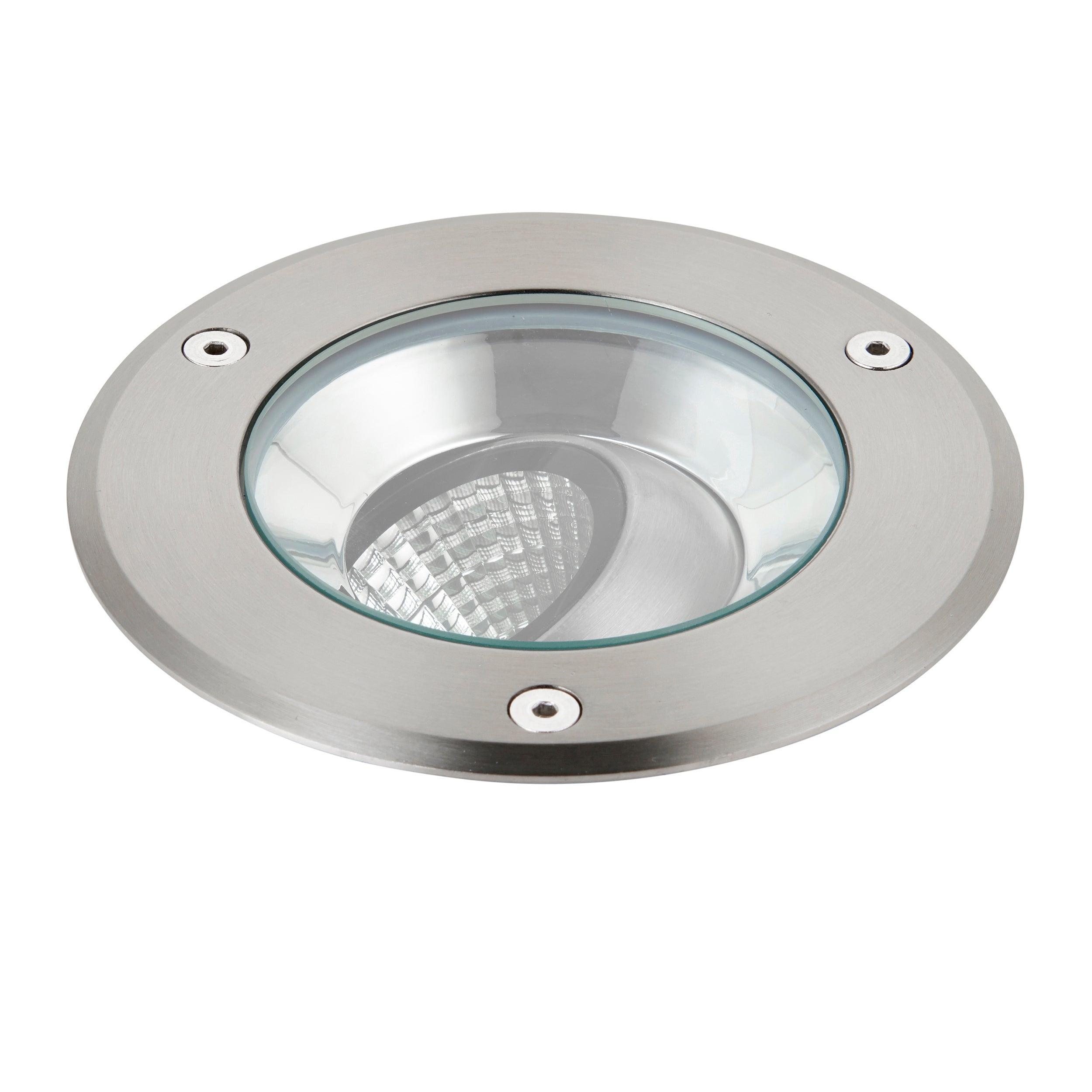 hoxton led stainless steel decking light cool white ip67 13w by saxby lighting, close up image 199