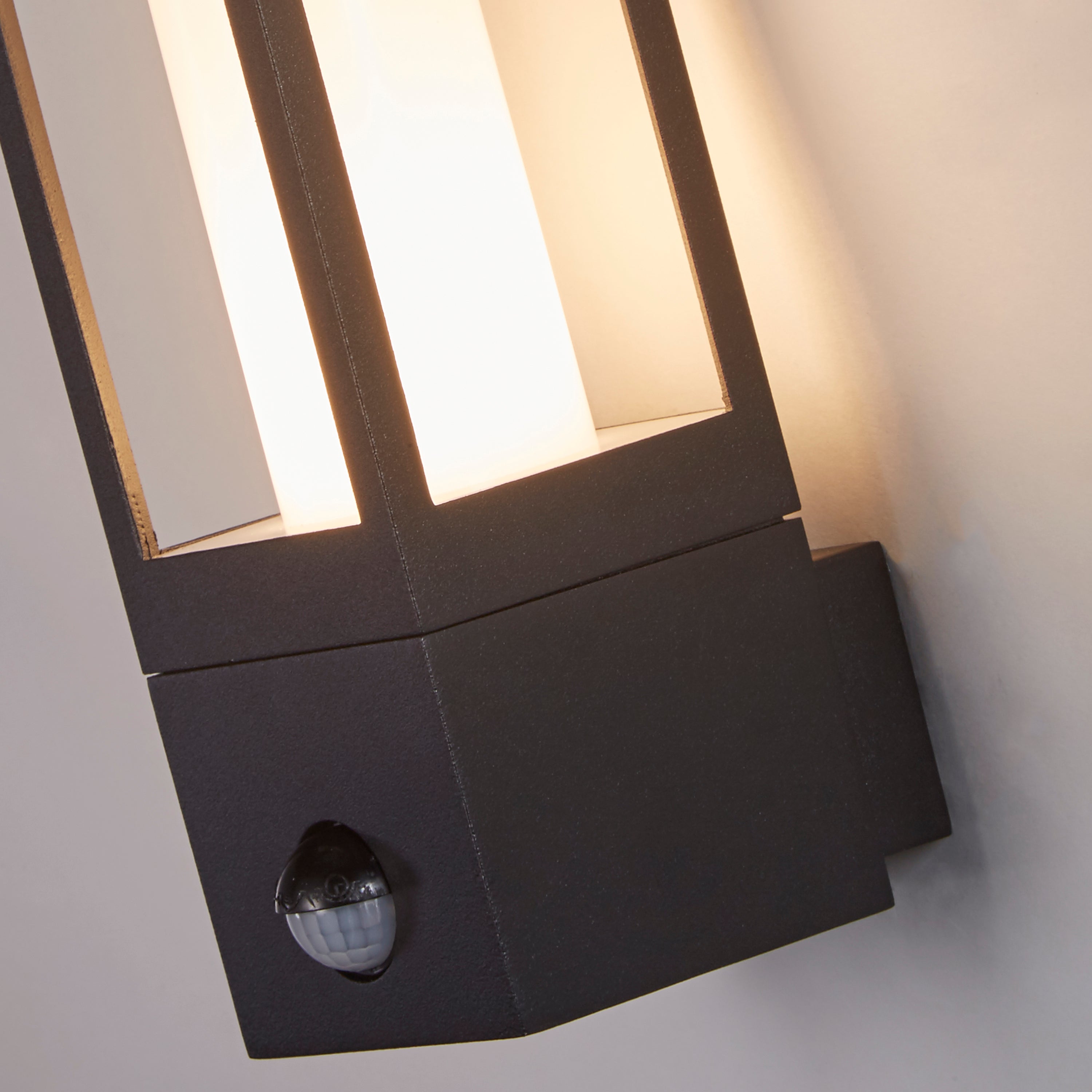 Searchlight Avenue Outdoor Black PIR Wall Light