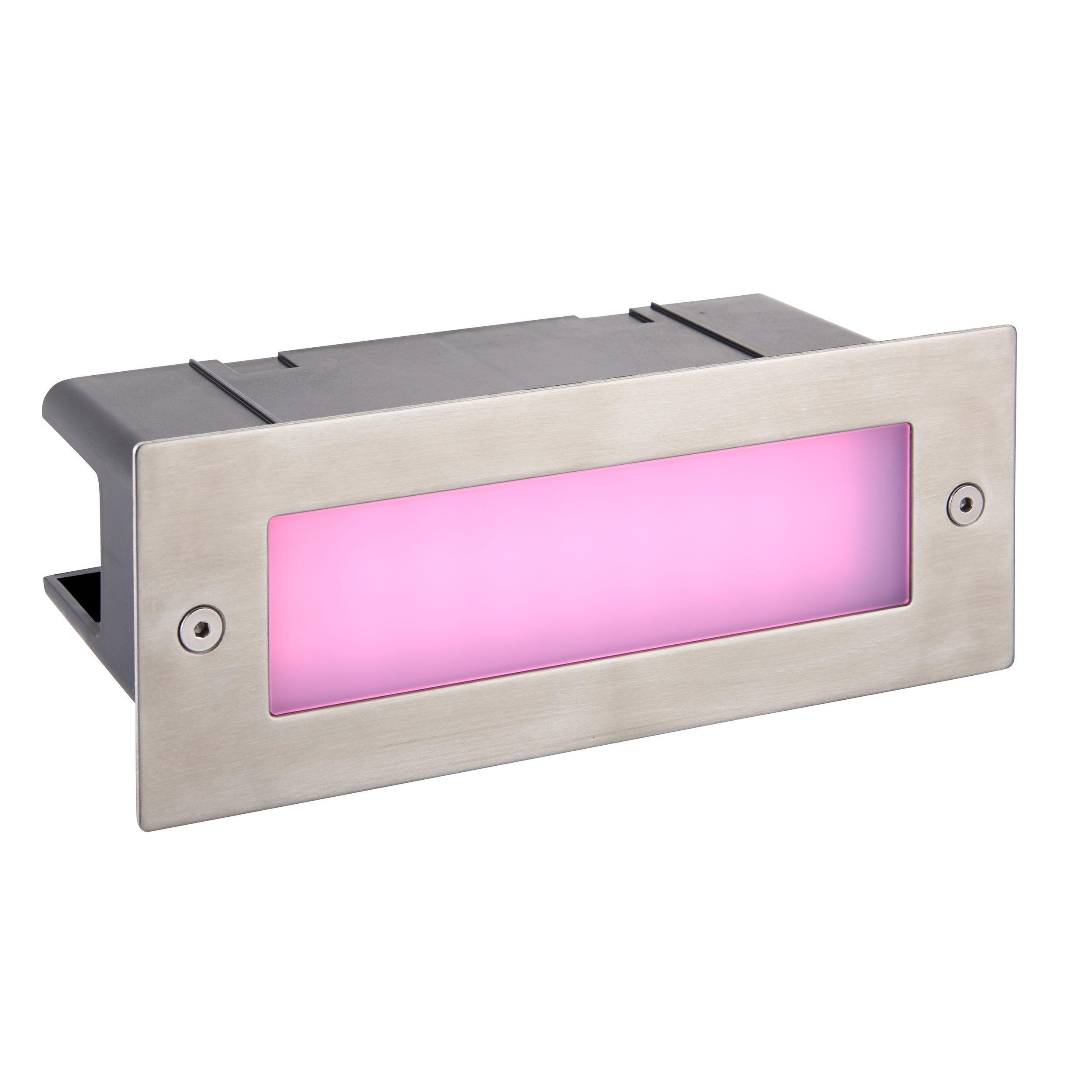 seina rgb led brick smart light ip44 3 5w by saxby lighting, close up image 230