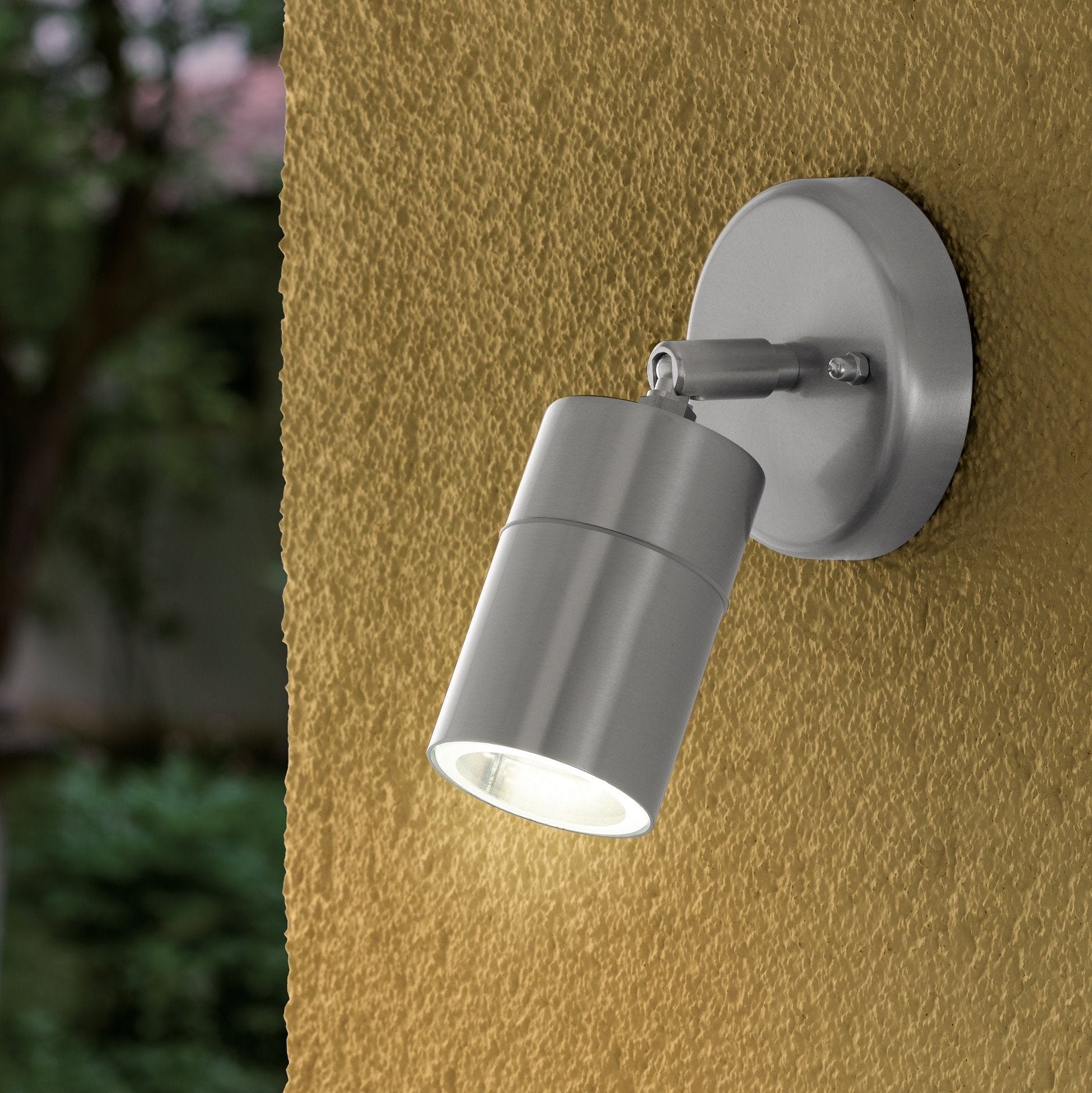 eglo stockholm 1 ip44 stainless steel outdoor spot light