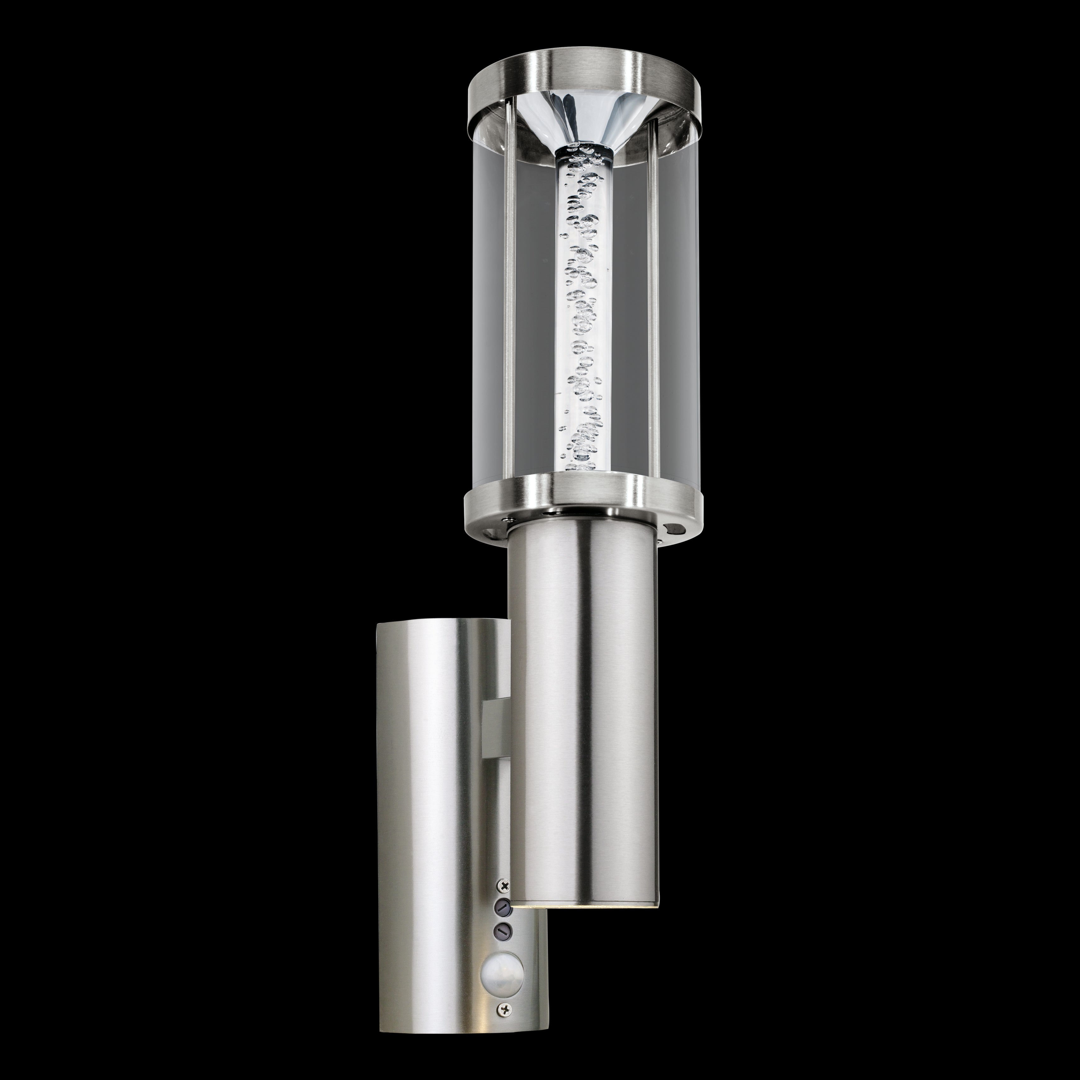 eglo trono stick stainless steel pir outdoor wall light living room image