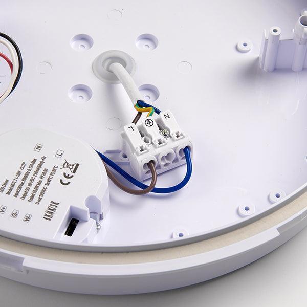Saxby HeroPRO White LED Bulkhead Light with Emergency Backup IP65 18W-WAREHOUSE-40-200326