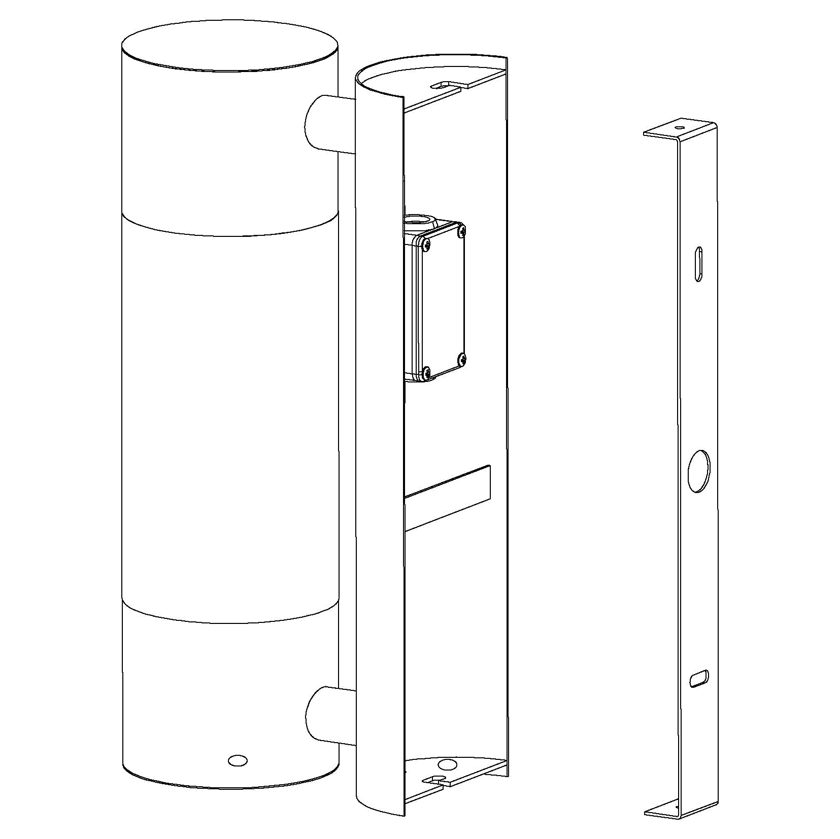 eglo robledo stainless steel outdoor ip44 wall light Hallway Lighting Close up