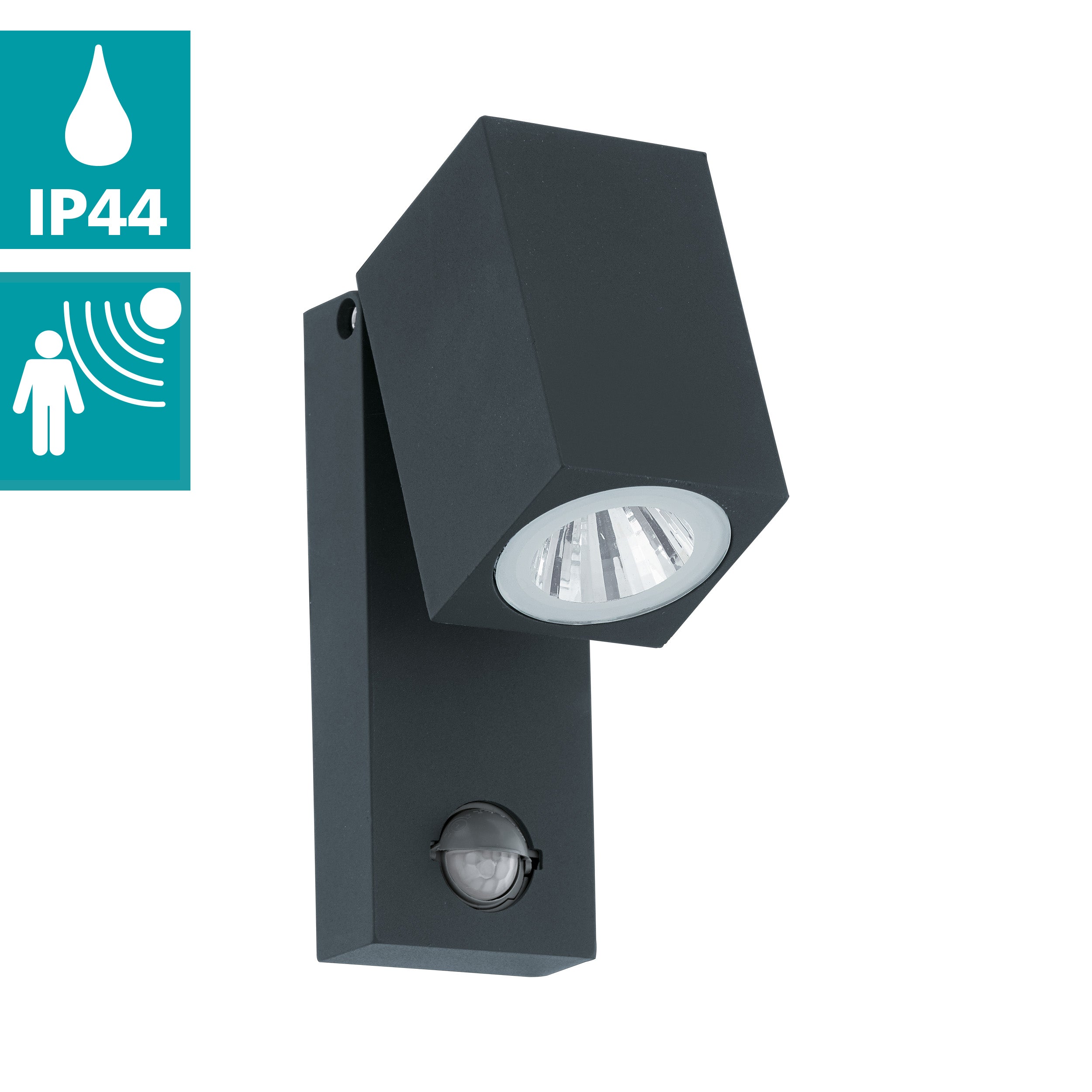 eglo sakeda grey led outdoor wall light sensor kitchen lighting 