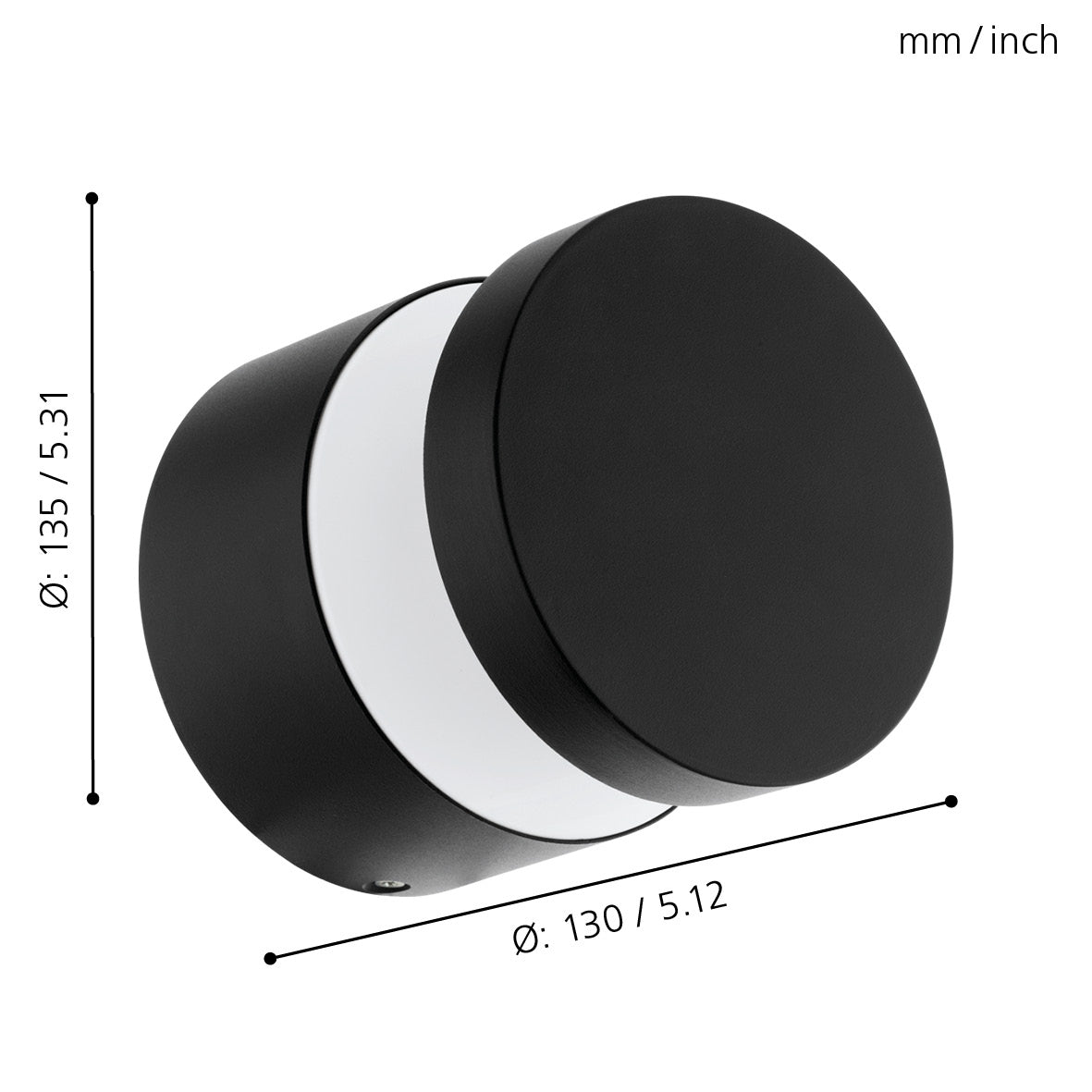 eglo melzo ip44 black led outdoor wall light kitchen lighting 