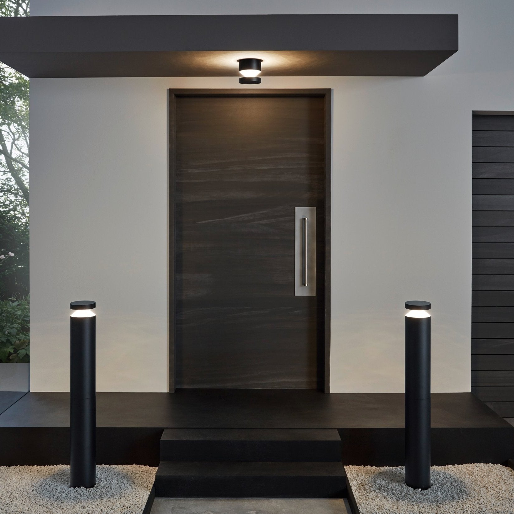 eglo melzo ip44 black led outdoor wall light