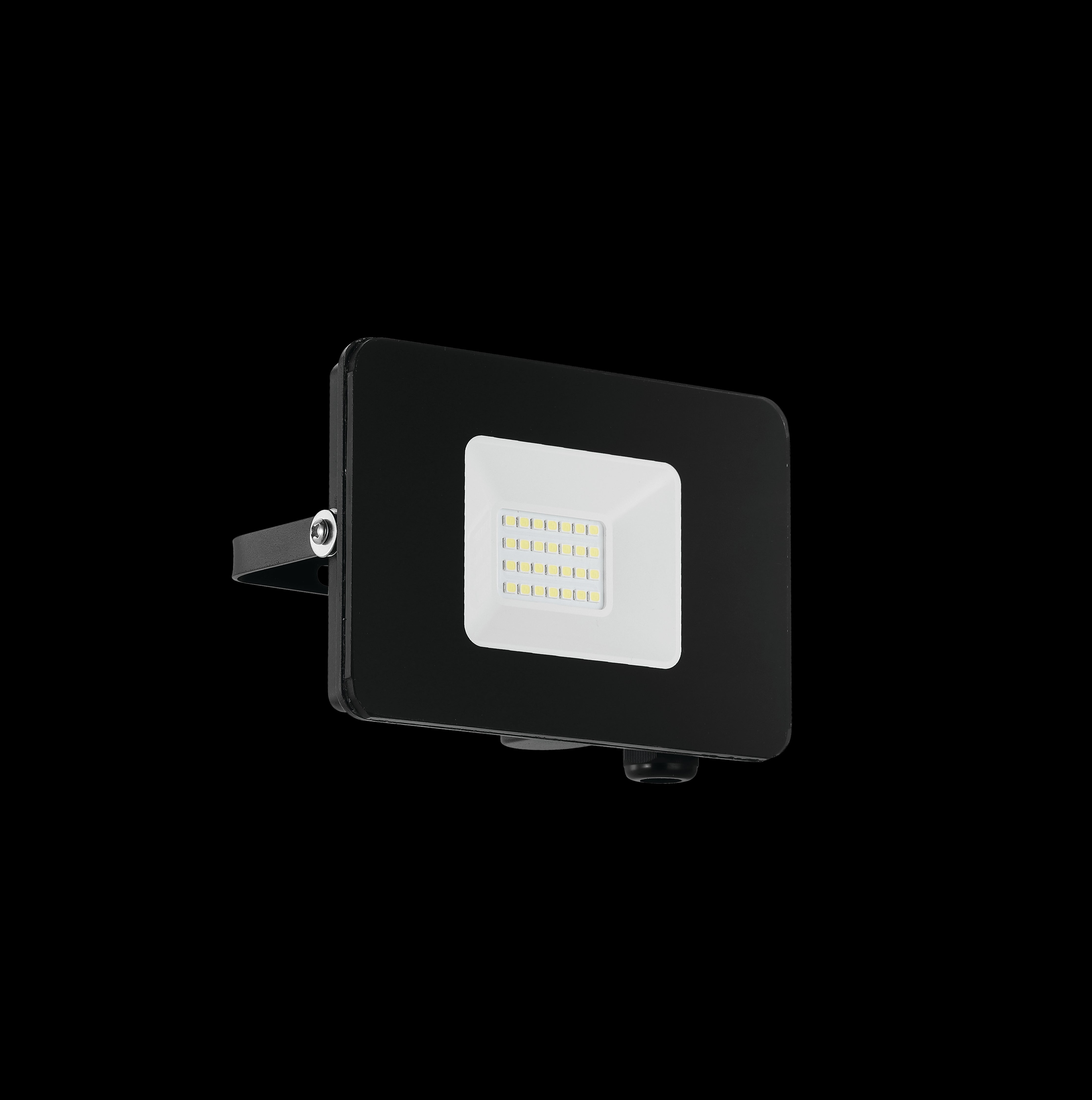 eglo faedo 3 ip65 outdoor led black flood light 21w living room image