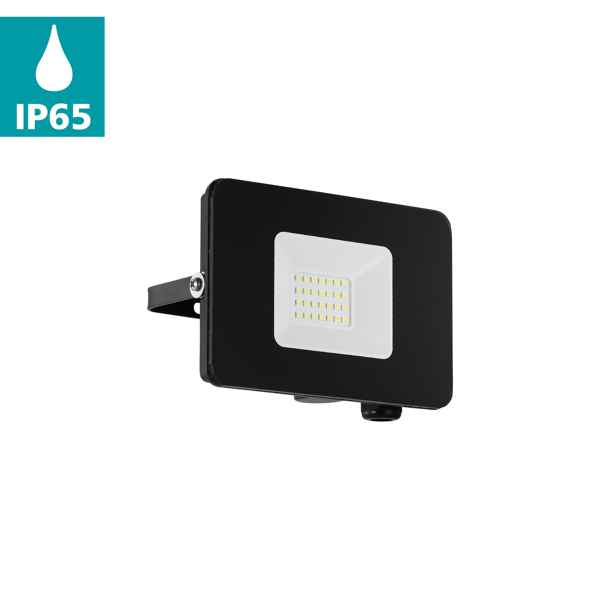 eglo faedo 3 ip65 outdoor led black flood light 21w hallway lighting 