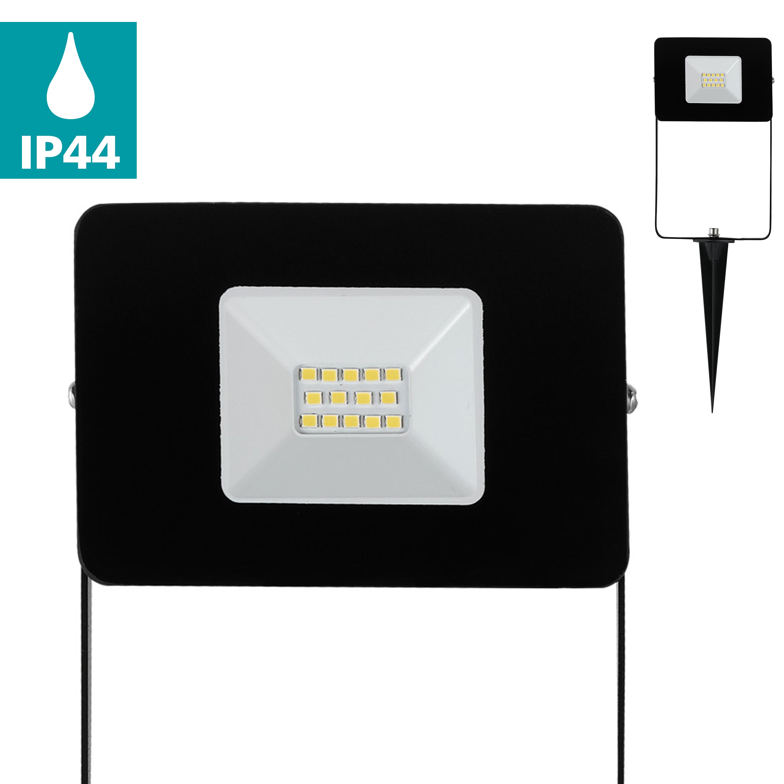 eglo faedo 4 ip65 led black ground spike flood light Kitchen Lighting Close Up