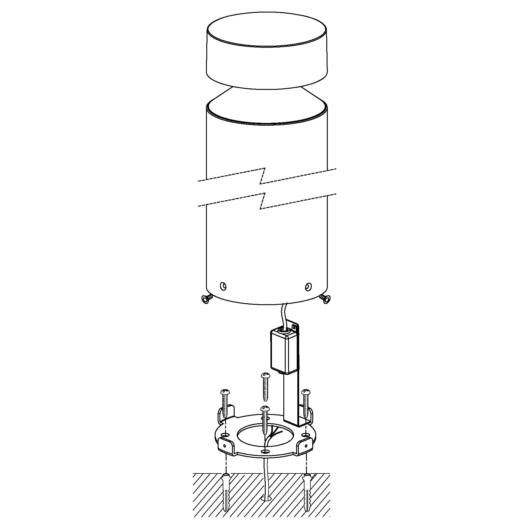 eglo melzo ip65 black led pedestal light hallway lighting 