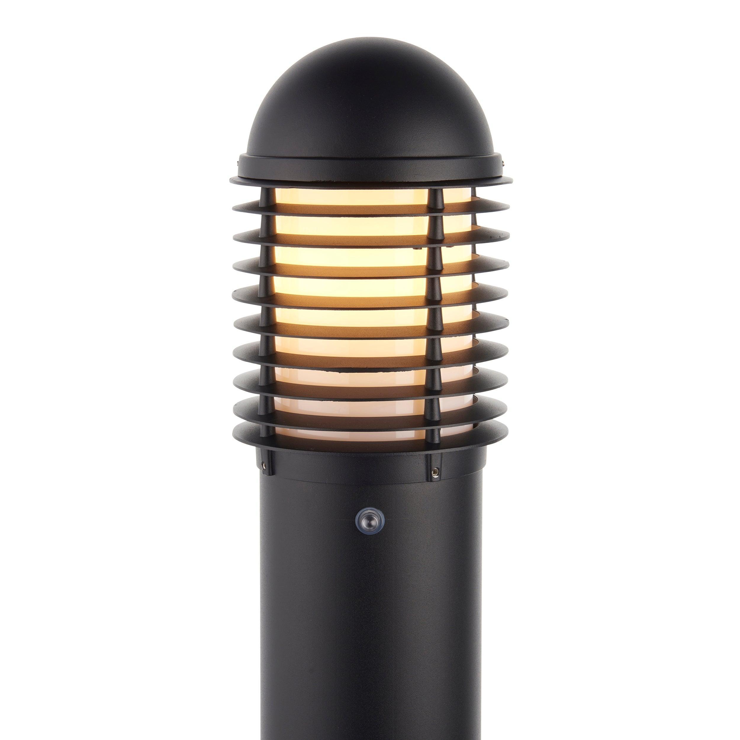 louvre daylight sensor bollard light ip44 0wby Saxby Lighting, close up image