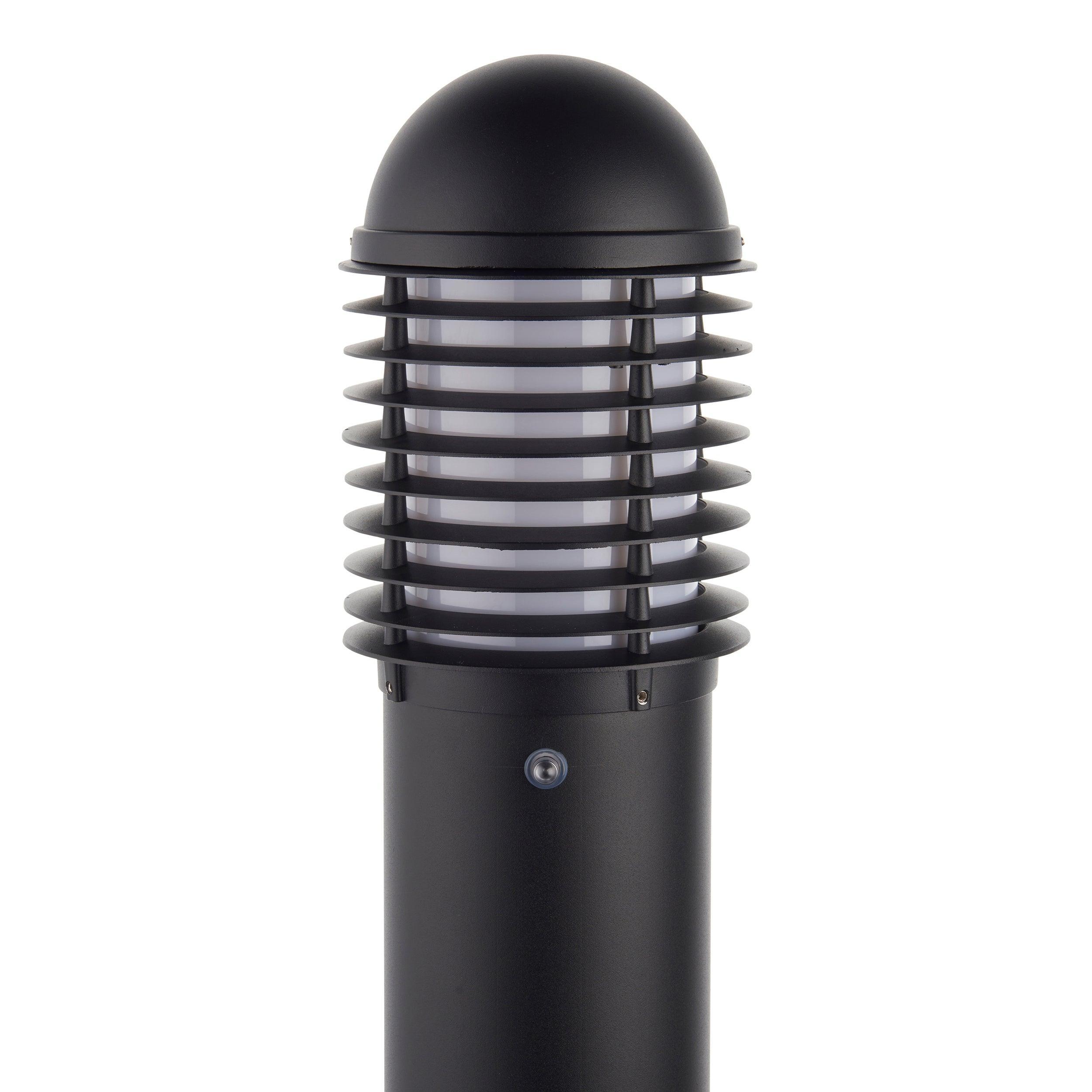 louvre daylight sensor bollard light ip44 0w by saxby lighting, close up image 57