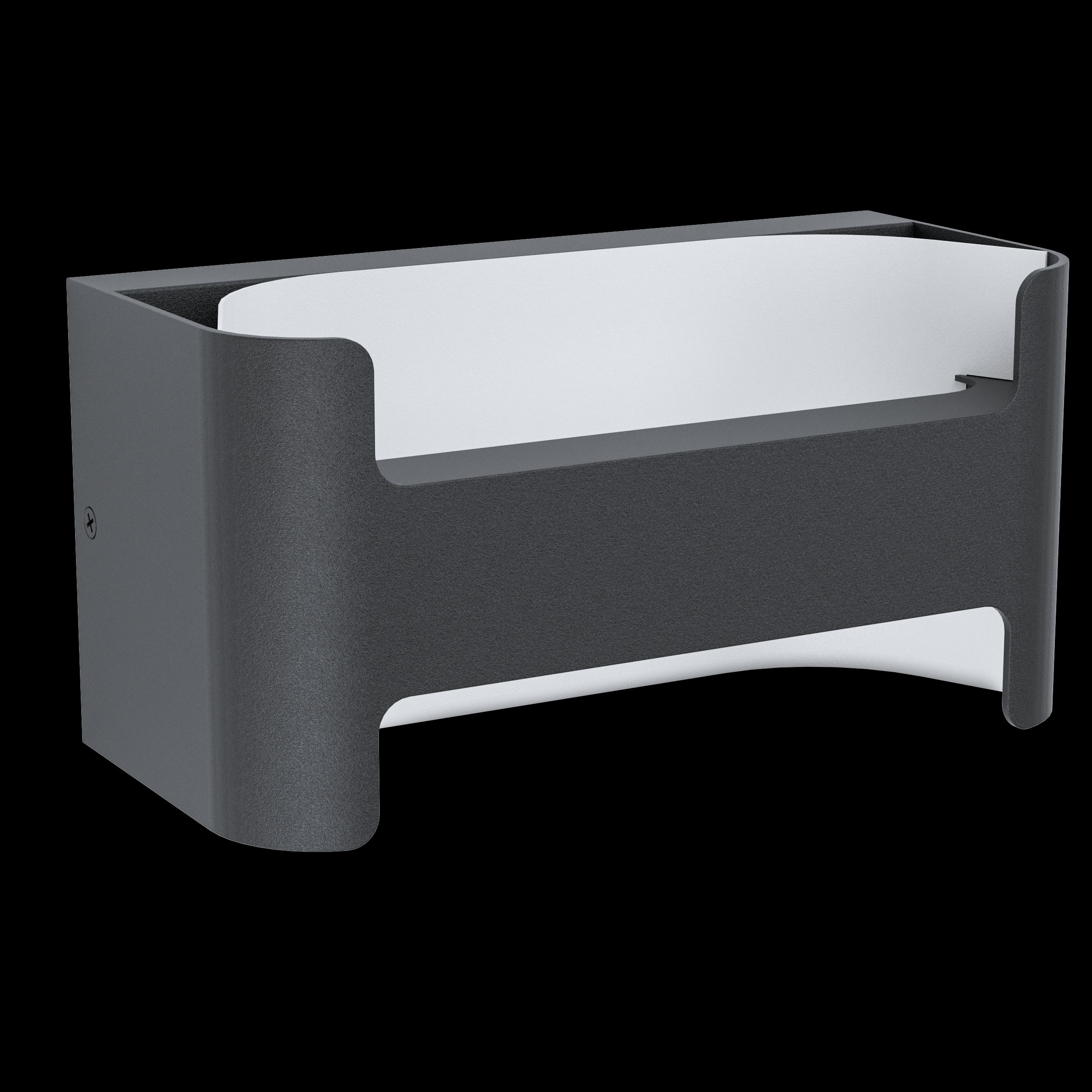 eglo passirano black outdoor wall light ip44