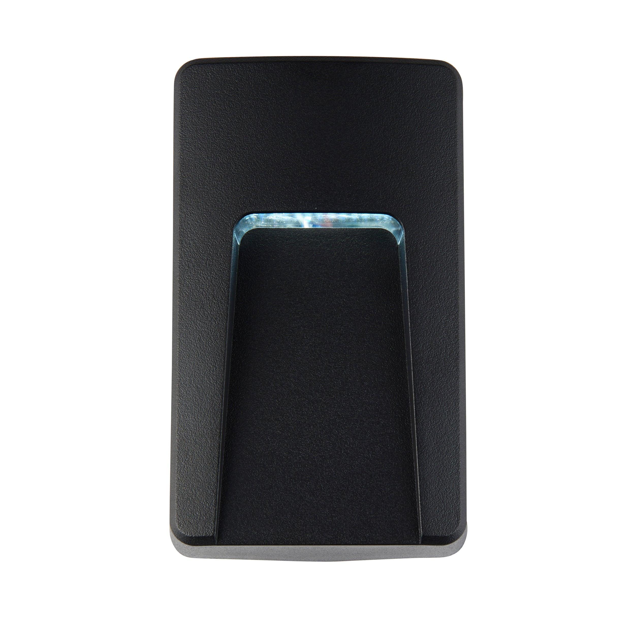 severus black vertical outdoor brick light ip65 2 8w by saxby lighting, close up image 88