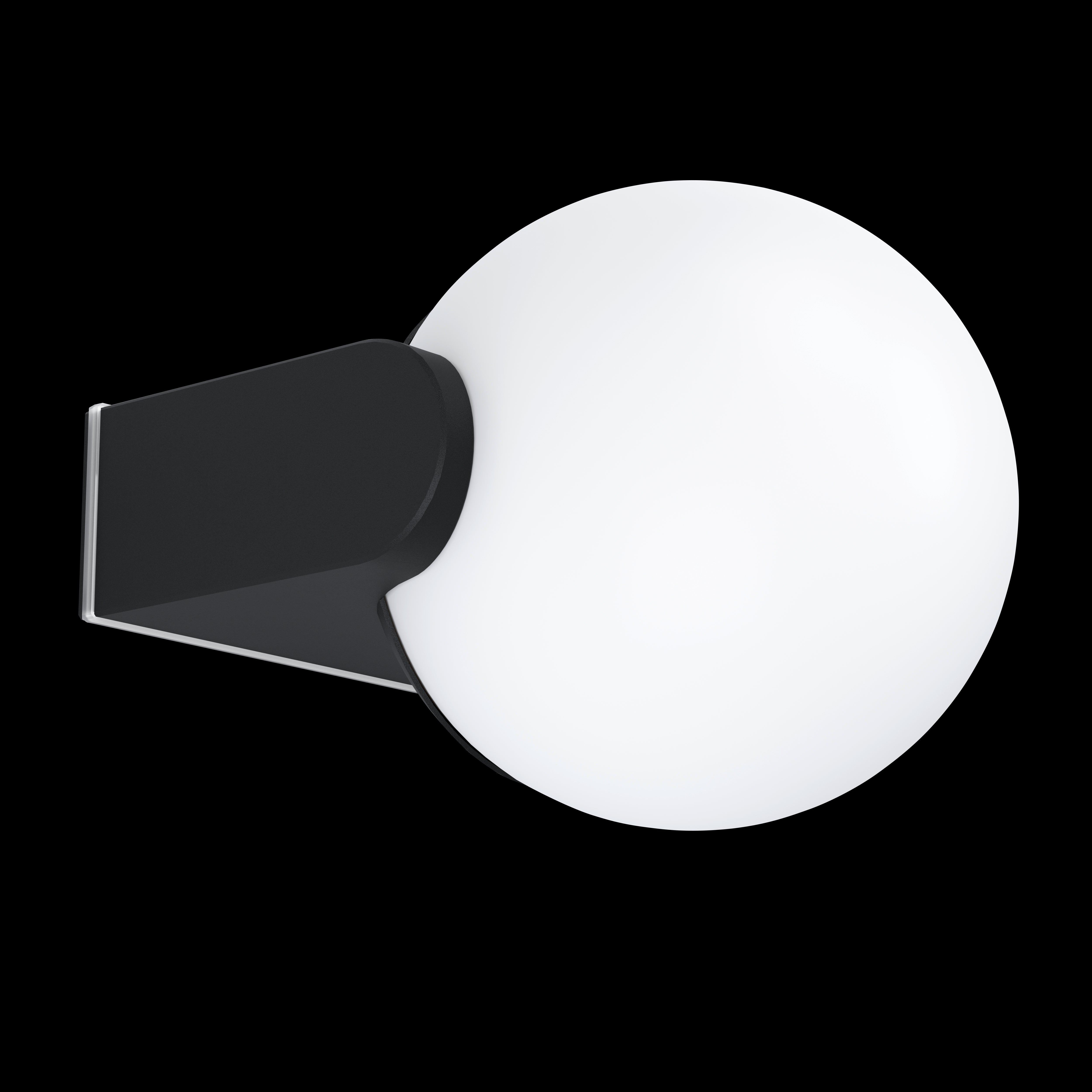 eglo rubio black ip44 outdoor wall light living room image