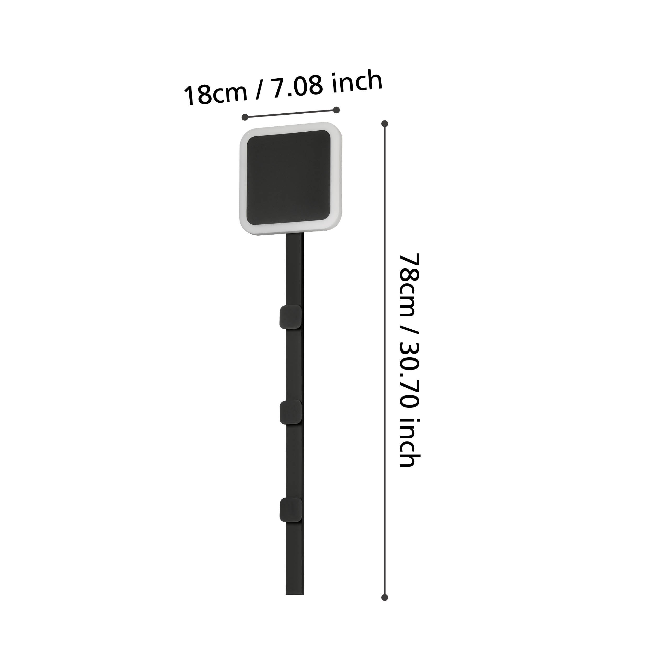 eglo cartignano black led coat hook wall light kitchen lighting 